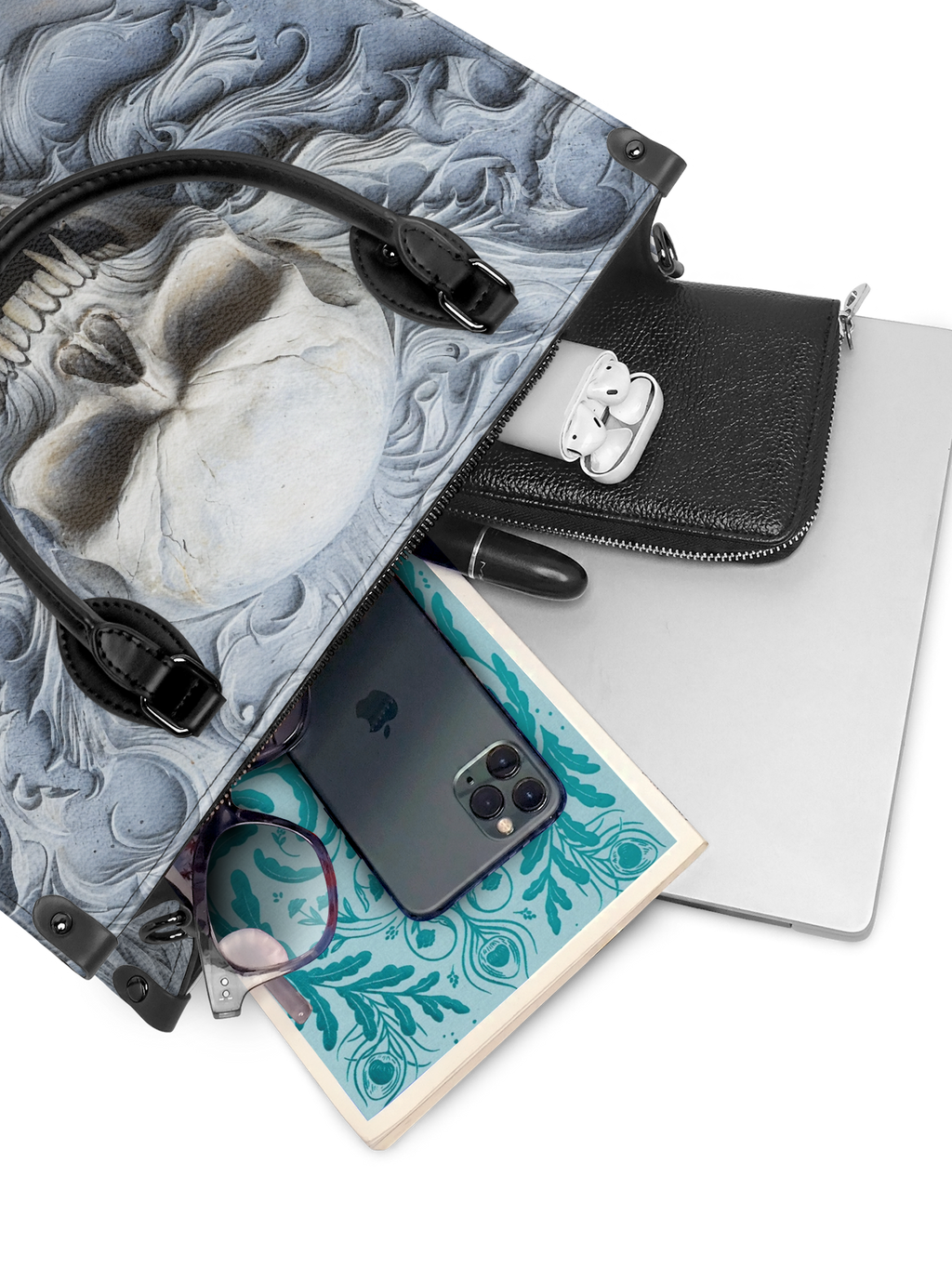 "Wraithbone" - Black Interior - Leather Handbag