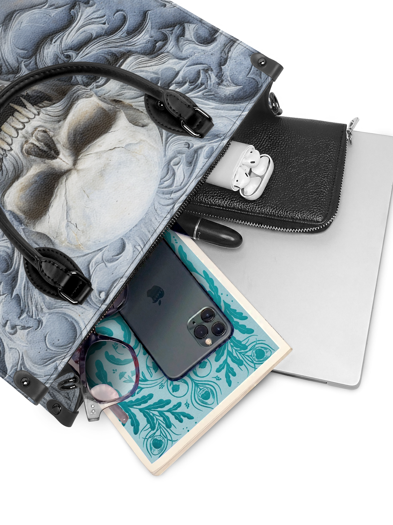 "Wraithbone" - Black Interior - Leather Handbag