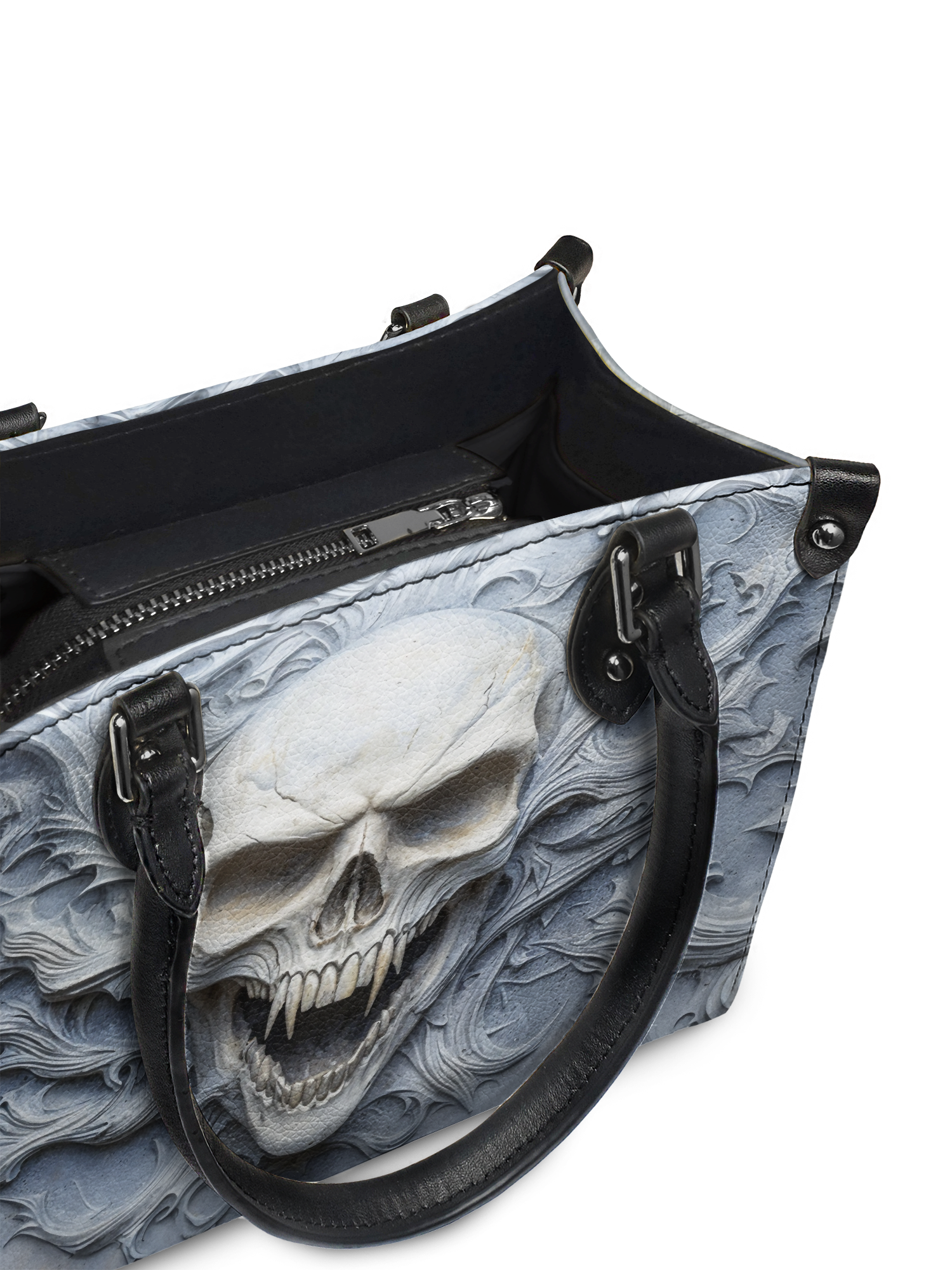 "Wraithbone" - Black Interior - Small Leather Handbag
