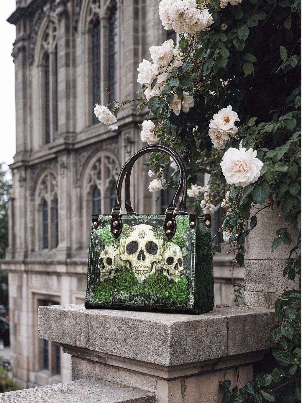 "Bloodrose" Poison Ivy Small Leather Bag