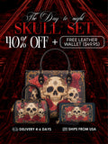 "Bloodrose" The Day-to-Night Skull Set