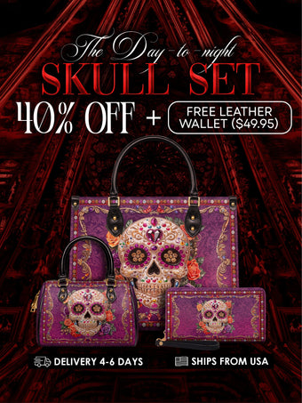 "Catrinelle" The Day-to-Night Skull Set