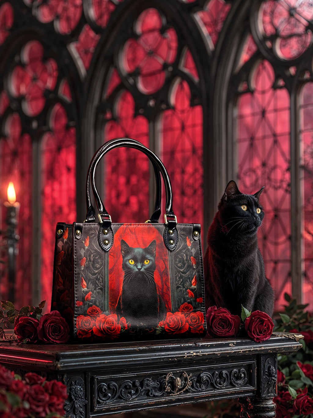 "Nyxrose" Small Leather Bag