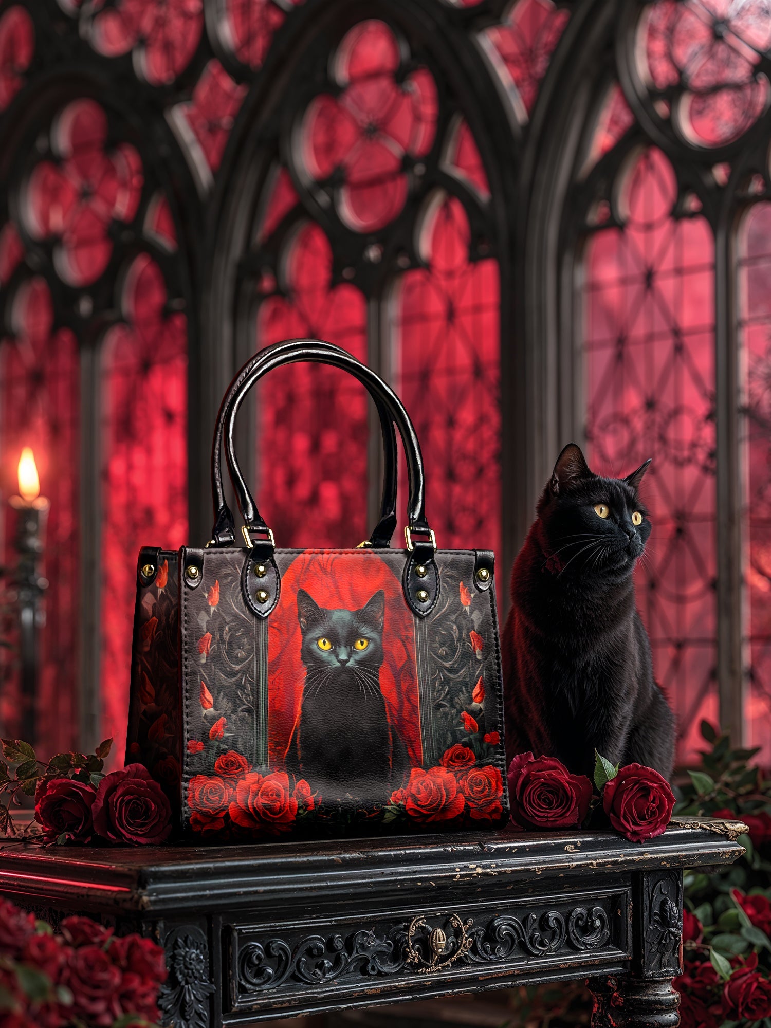 "Nyxrose" Small Leather Bag