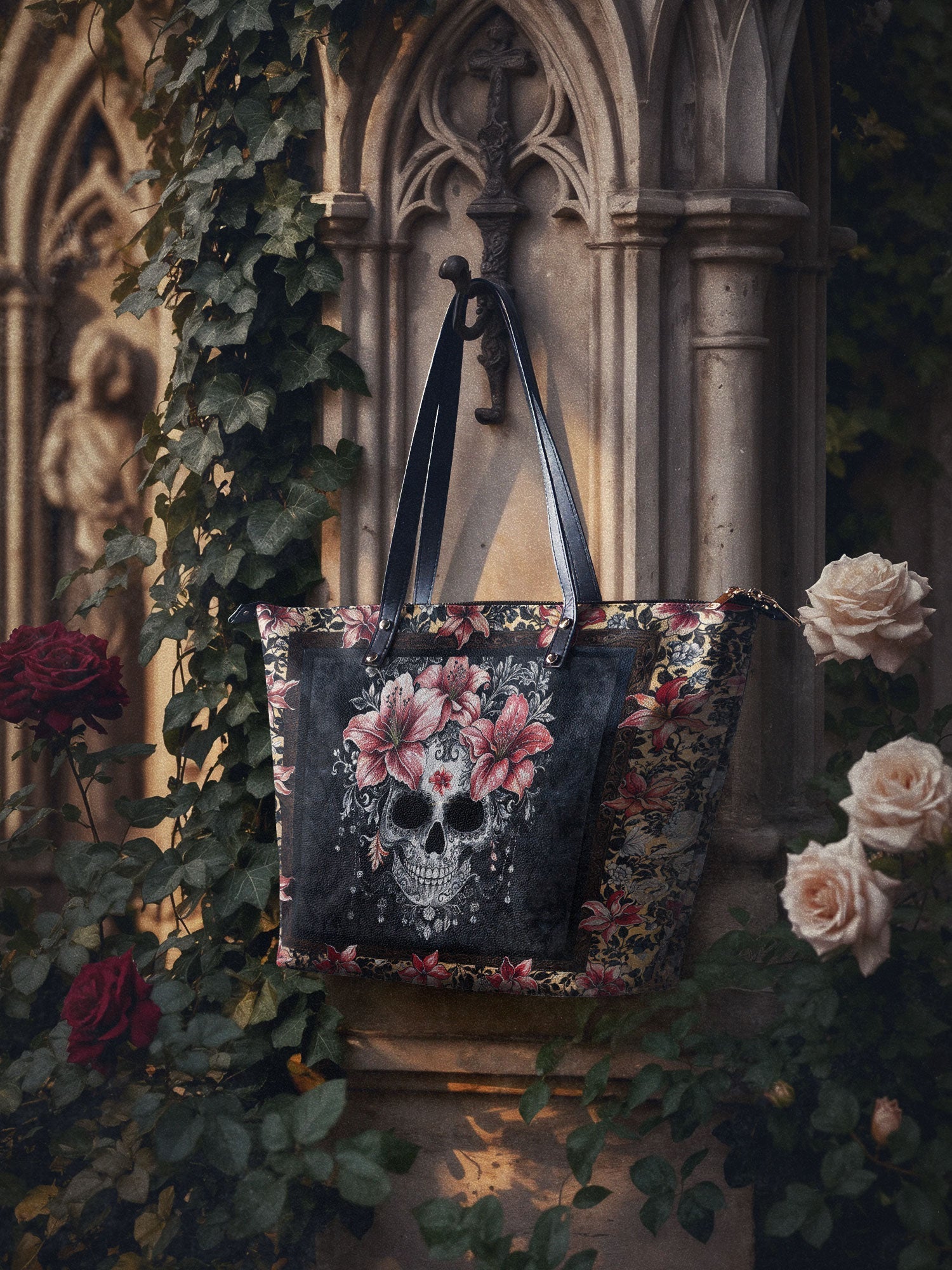 "Roselace" The Essentials Day-to-Night Skull Set