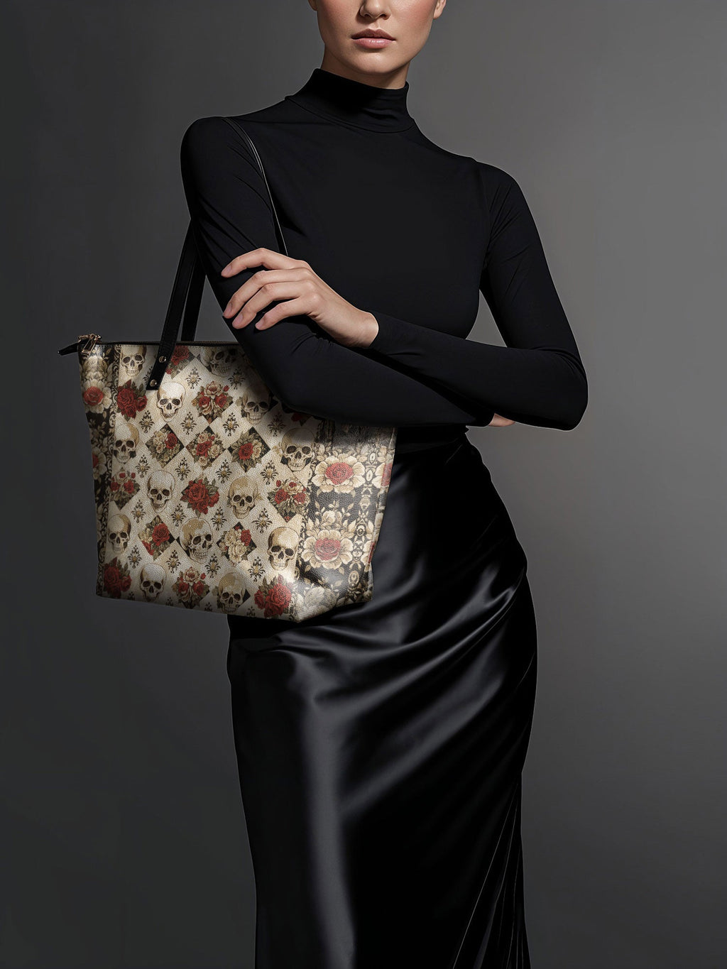 "Mournaire" Leather Tote Bag