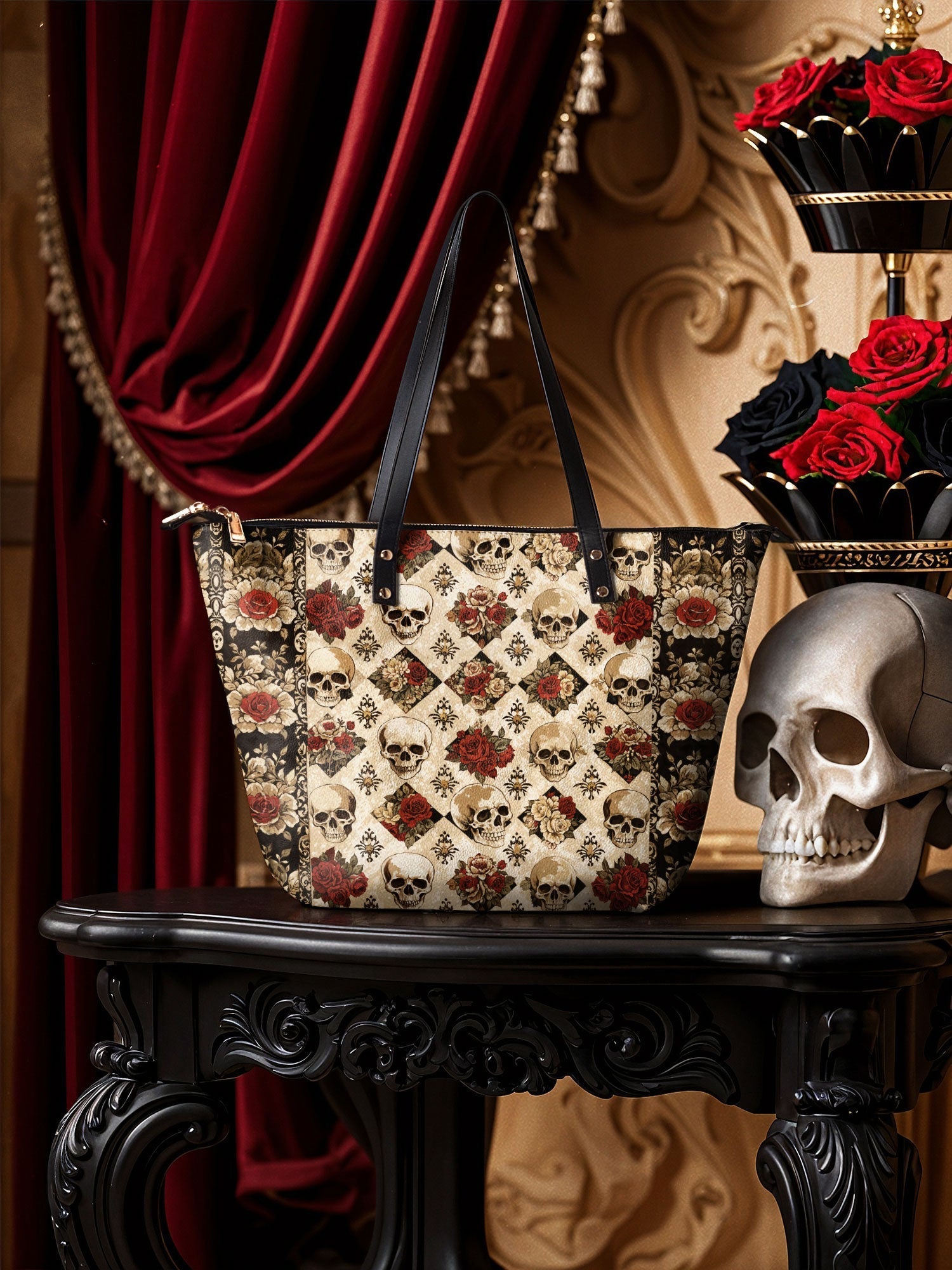 "Mournaire" The Essentials Day-to-Night Skull Set