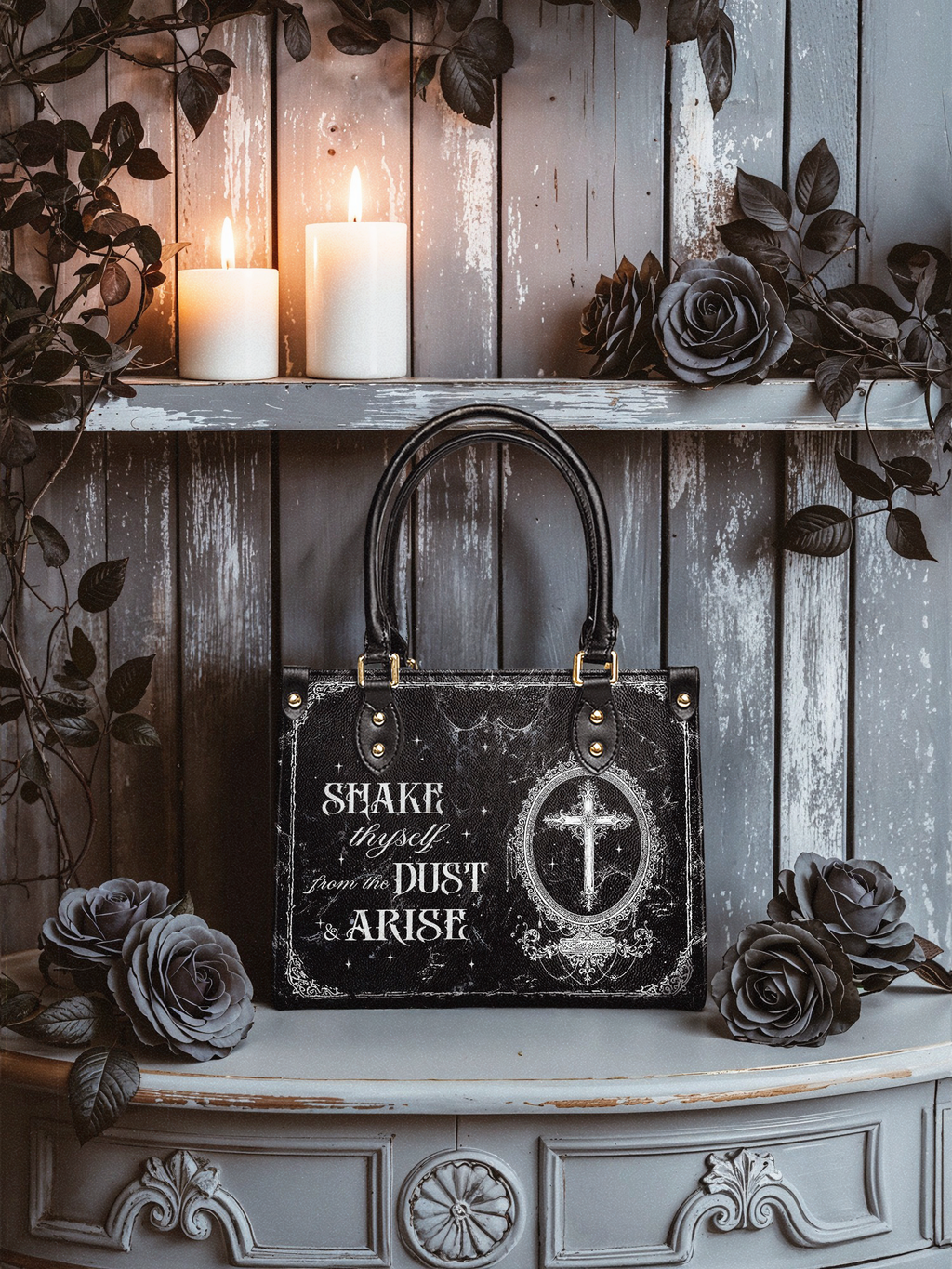 "Dustveil" Small Leather Bag