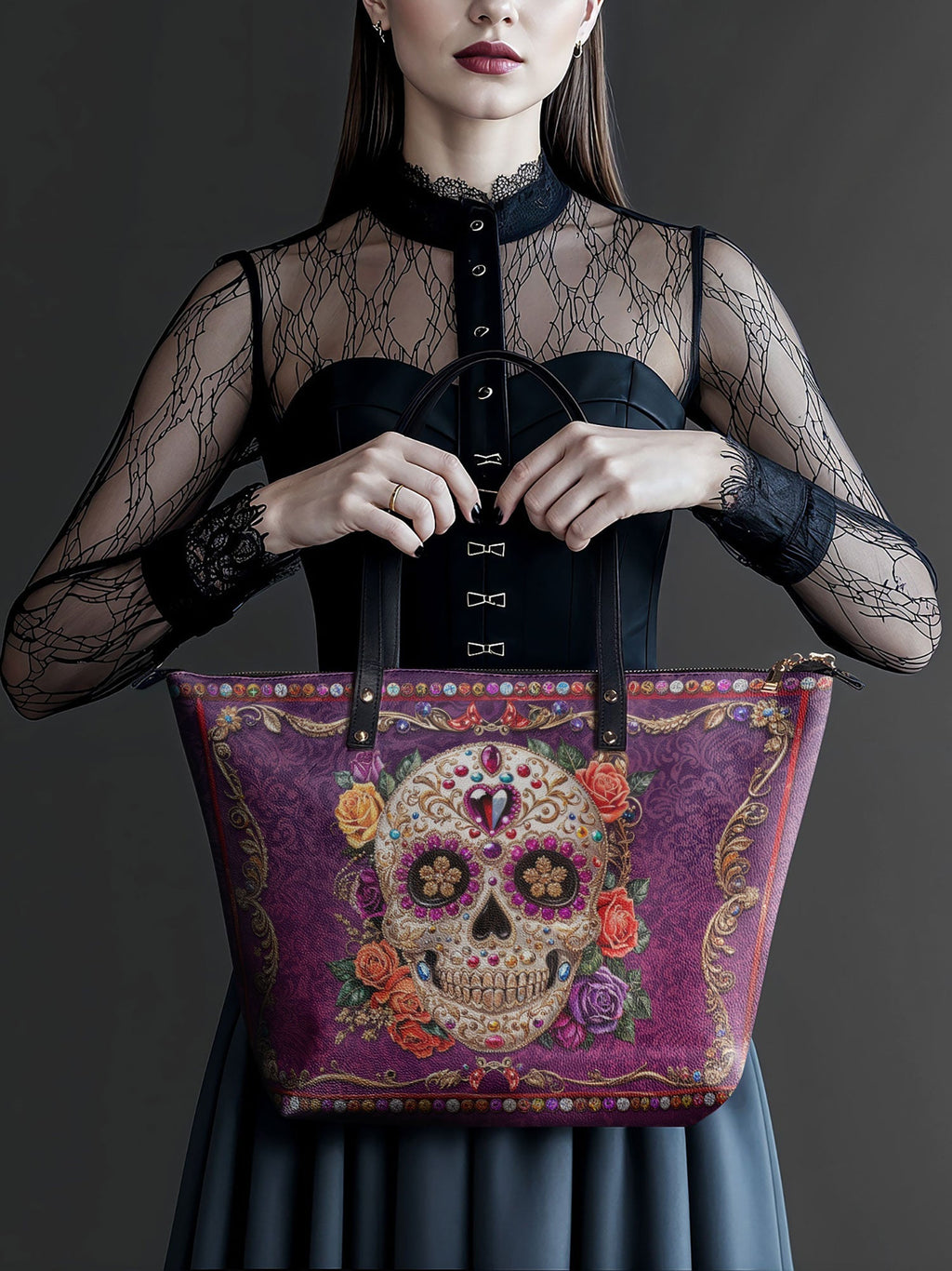 "Catrinelle" The Essentials Day-to-Night Skull Set