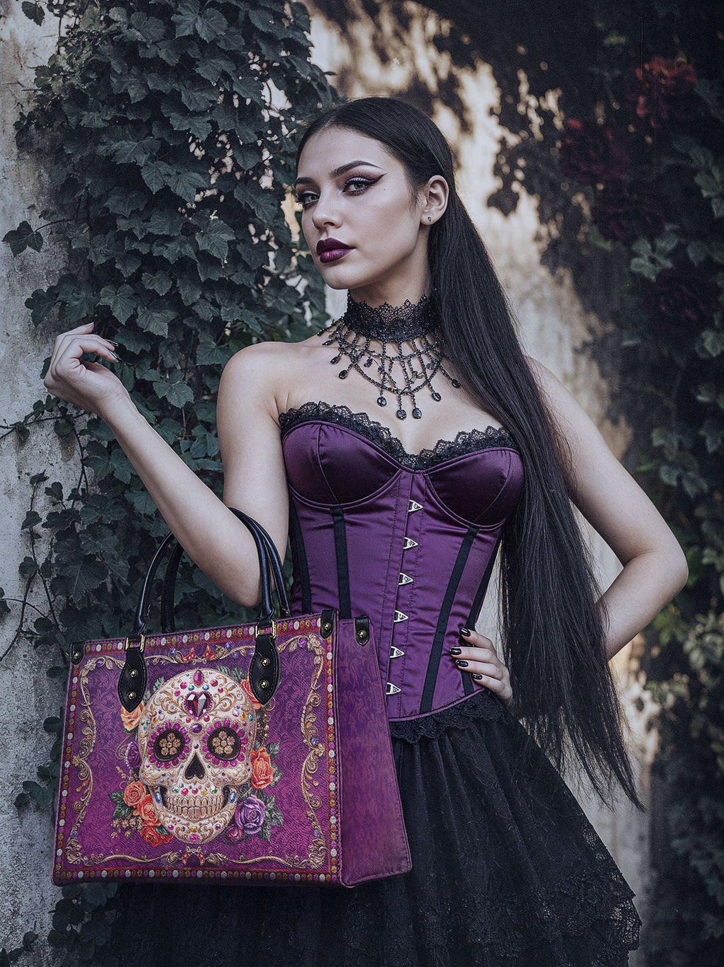 "Catrinelle" The Day-to-Night Skull Set