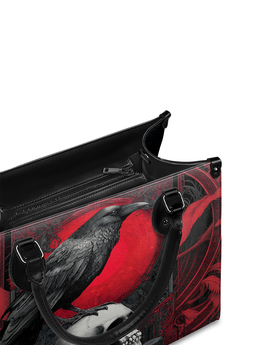 "Bloodraven" - Black Interior - Leather Handbag