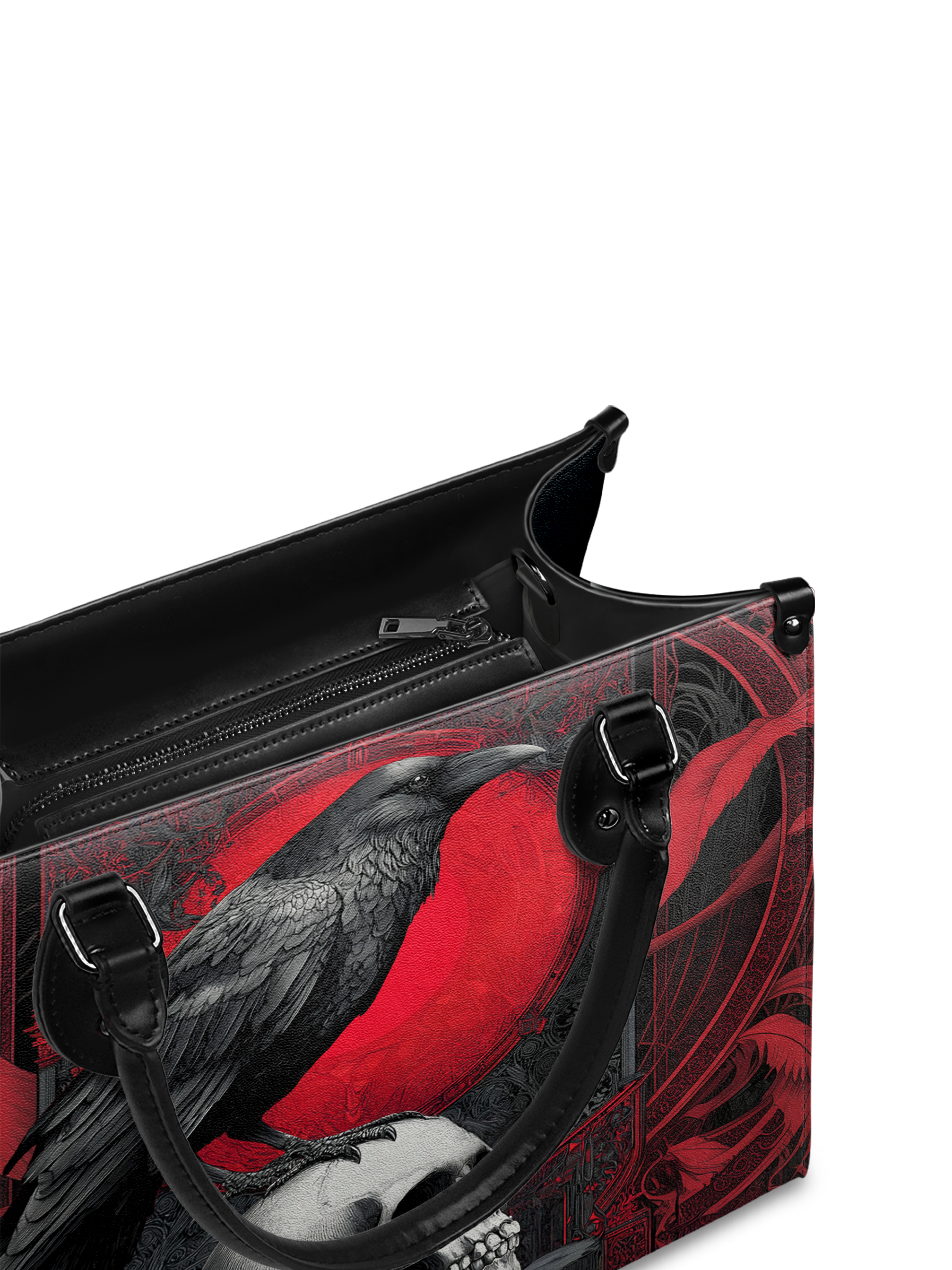 "Bloodraven" - Black Interior - Leather Handbag