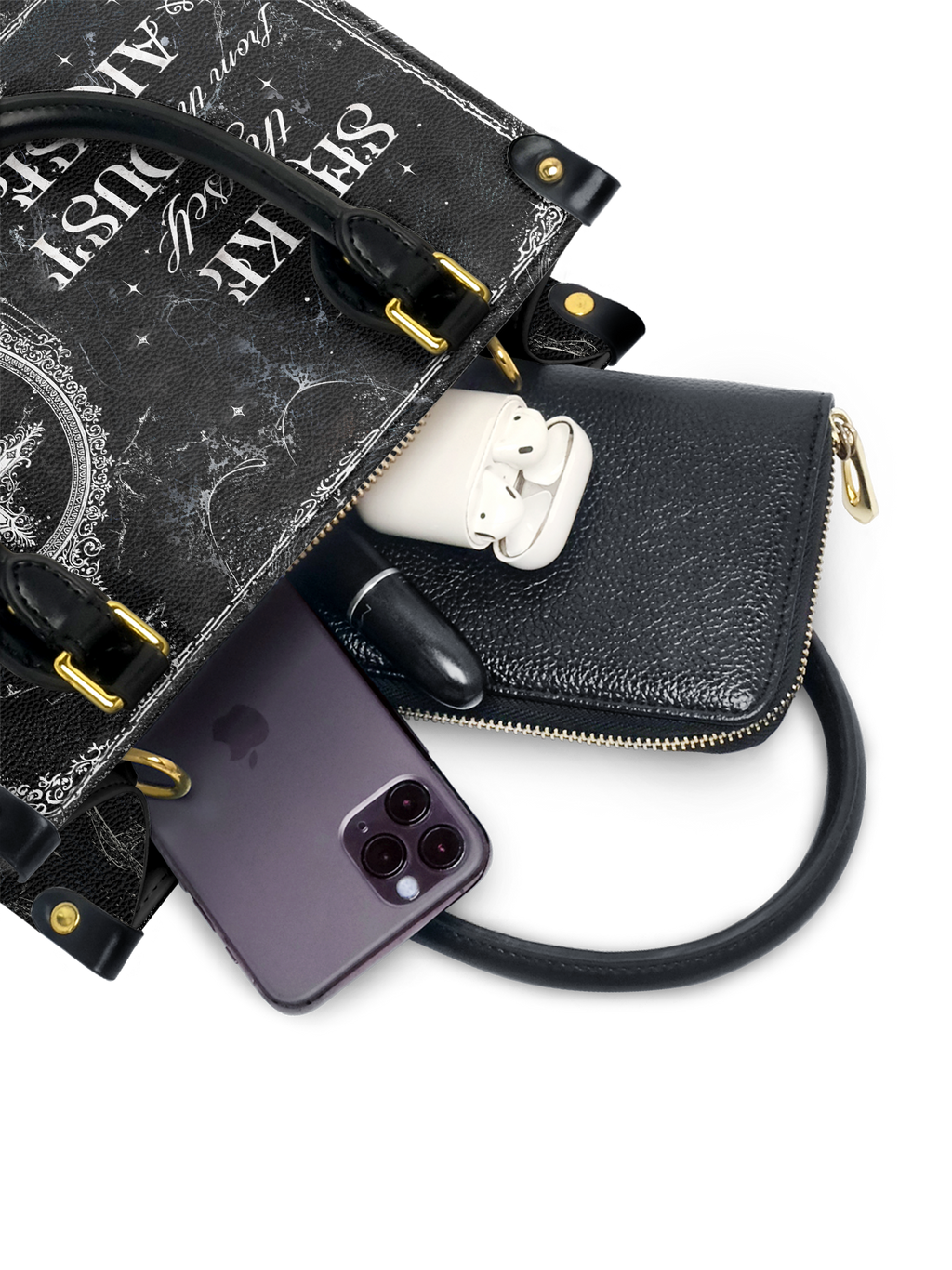 "Dustveil" Small Leather Bag