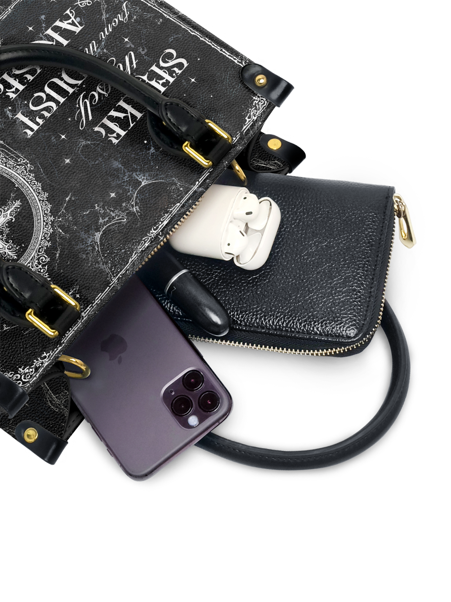 "Dustveil" Small Leather Bag