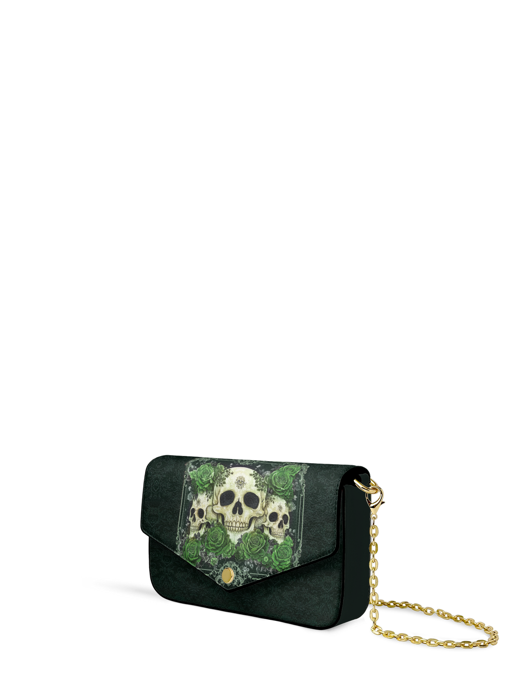 "Bloodrose" Poison Ivy Envelope Chain Crossbody Bag