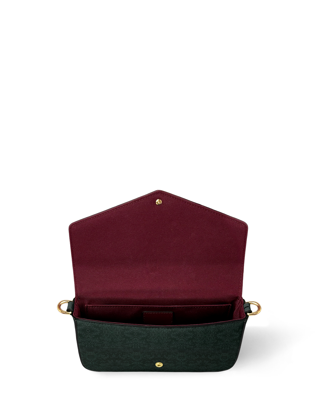 "Bloodrose" Poison Ivy Envelope Chain Crossbody Bag