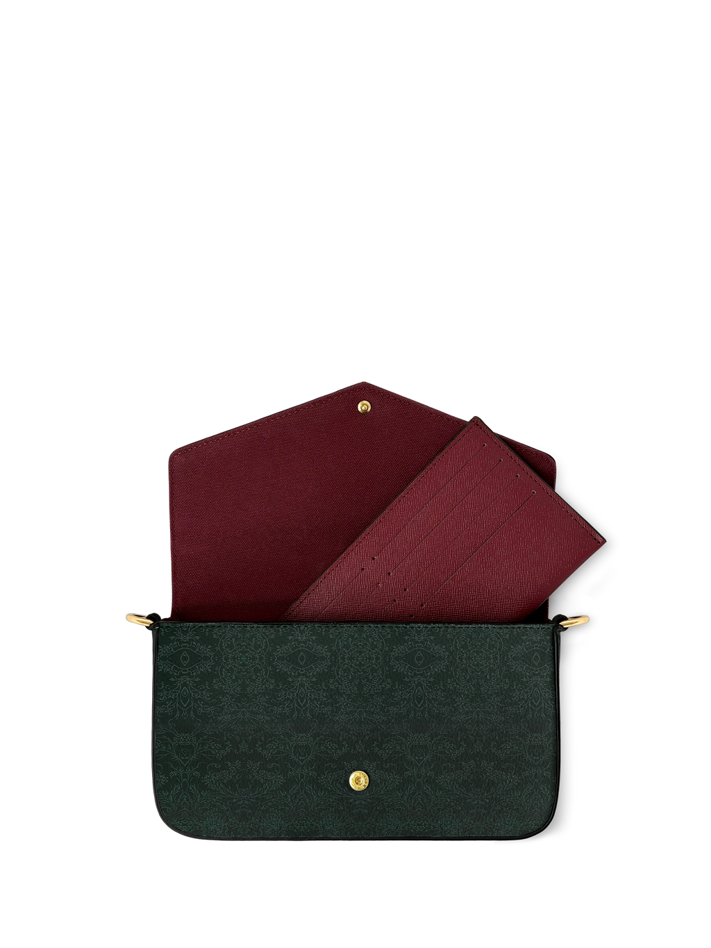 "Bloodrose" Poison Ivy Envelope Chain Crossbody Bag