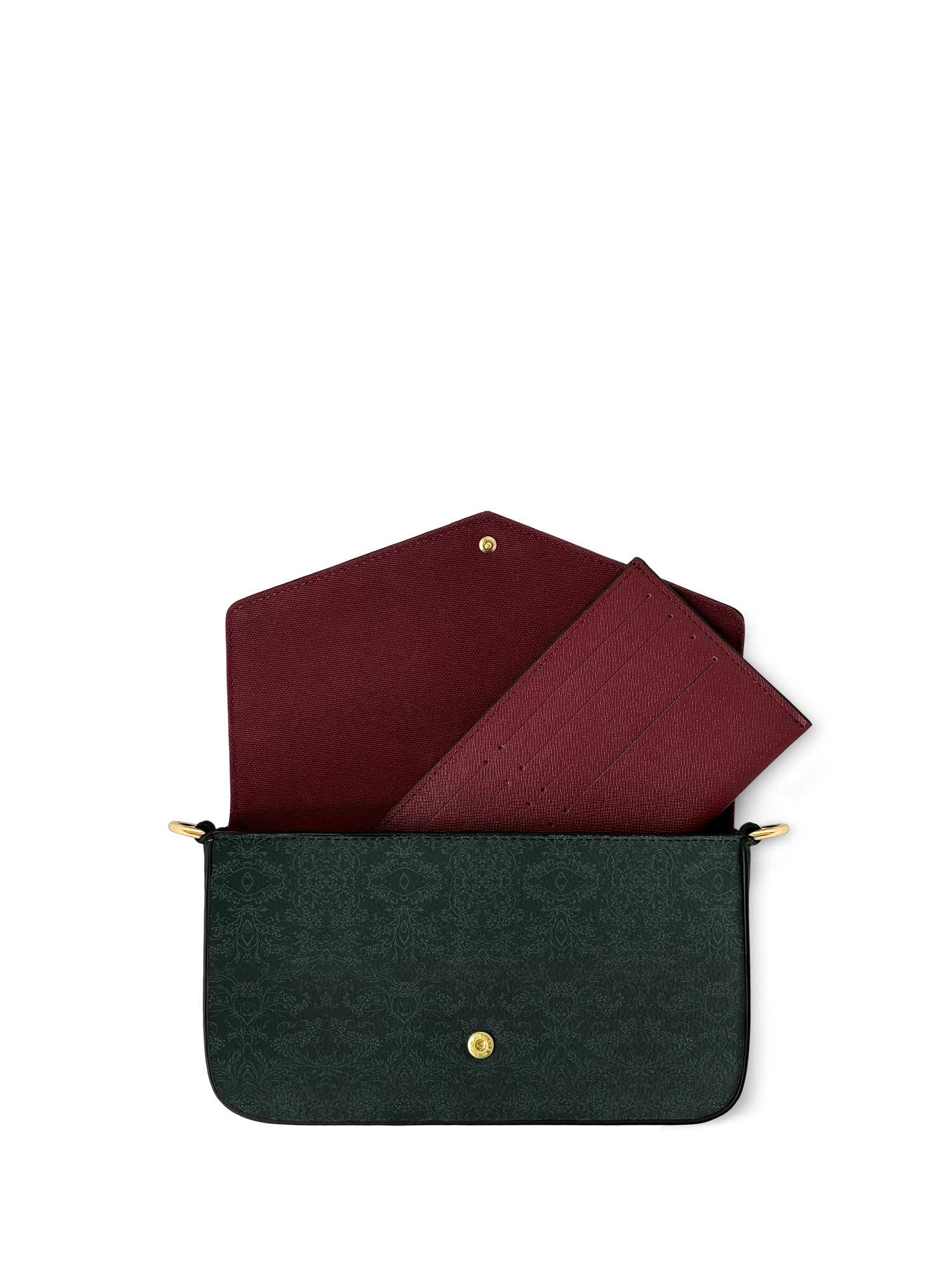 "Bloodrose" Poison Ivy Envelope Chain Crossbody Bag