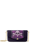 "Bloodrose" Poison Plum Envelope Chain Crossbody Bag
