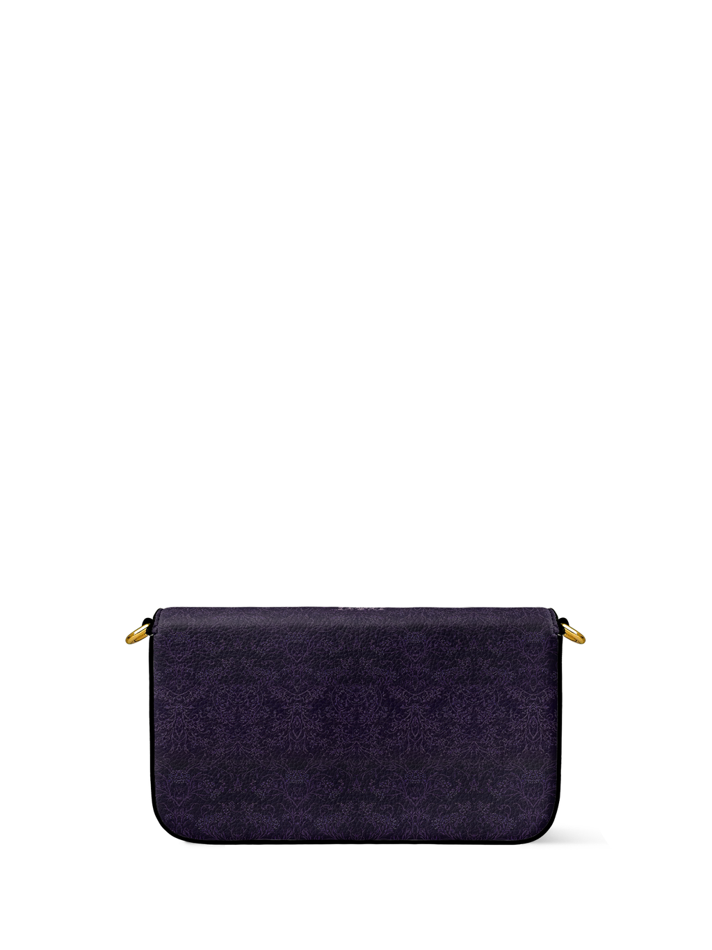 "Bloodrose" Poison Plum Envelope Chain Crossbody Bag