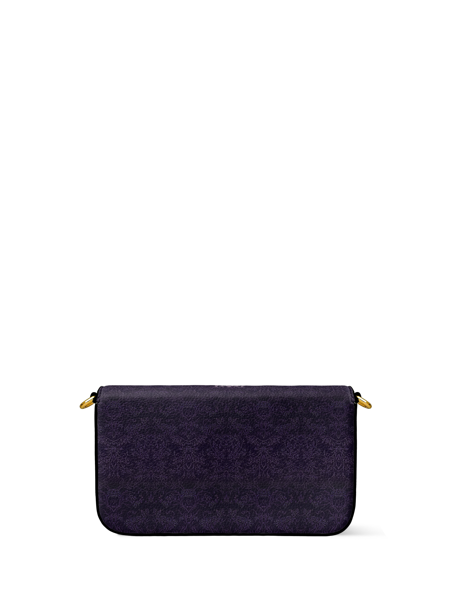 "Bloodrose" Poison Plum Envelope Chain Crossbody Bag
