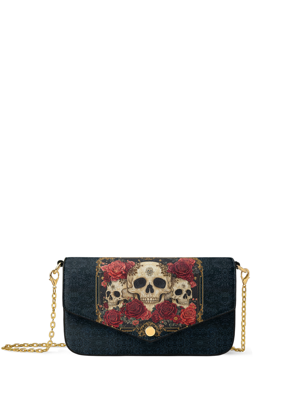 "Bloodrose" Envelope Chain Crossbody Bag