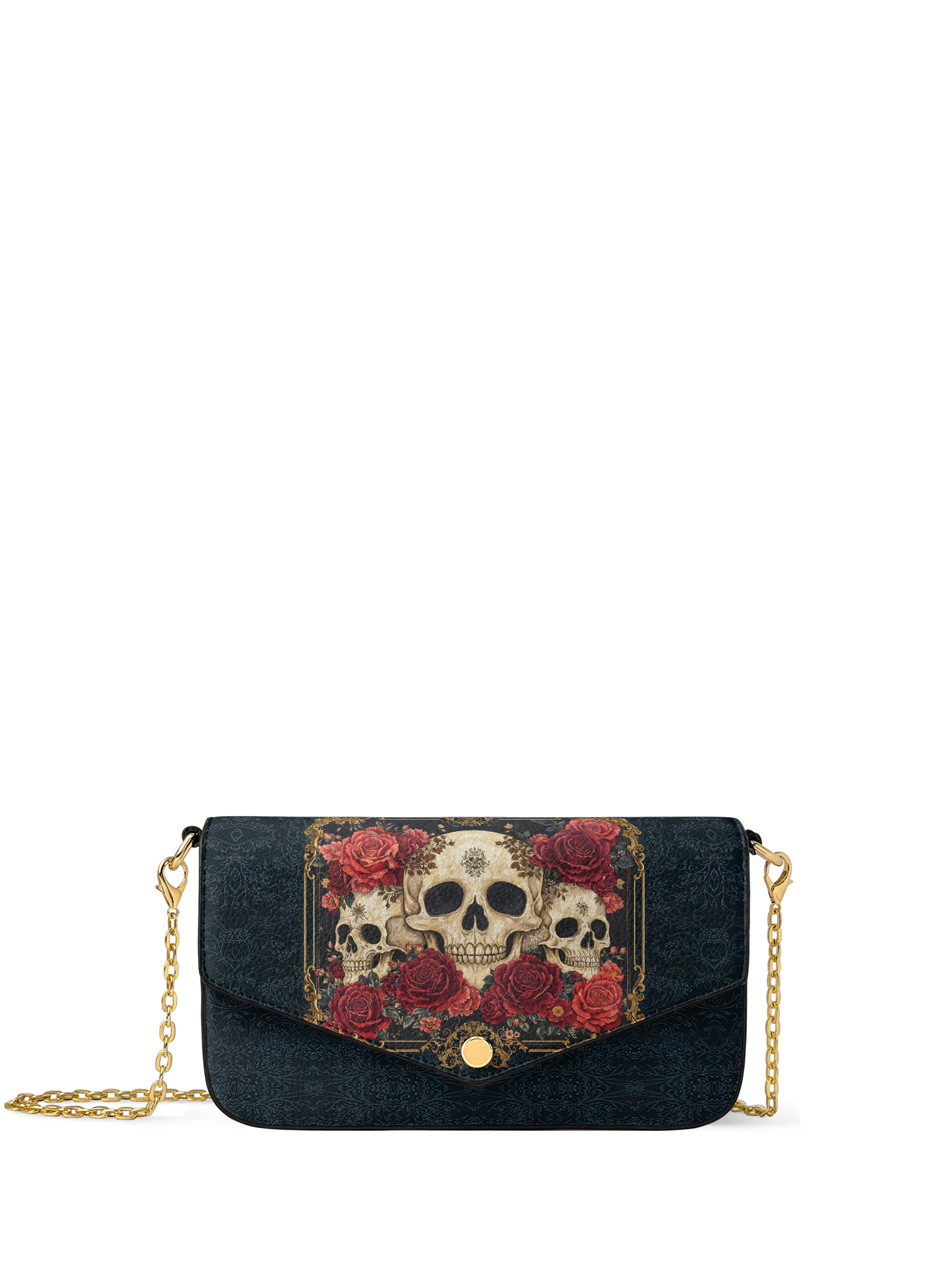 "Bloodrose" Envelope Chain Crossbody Bag
