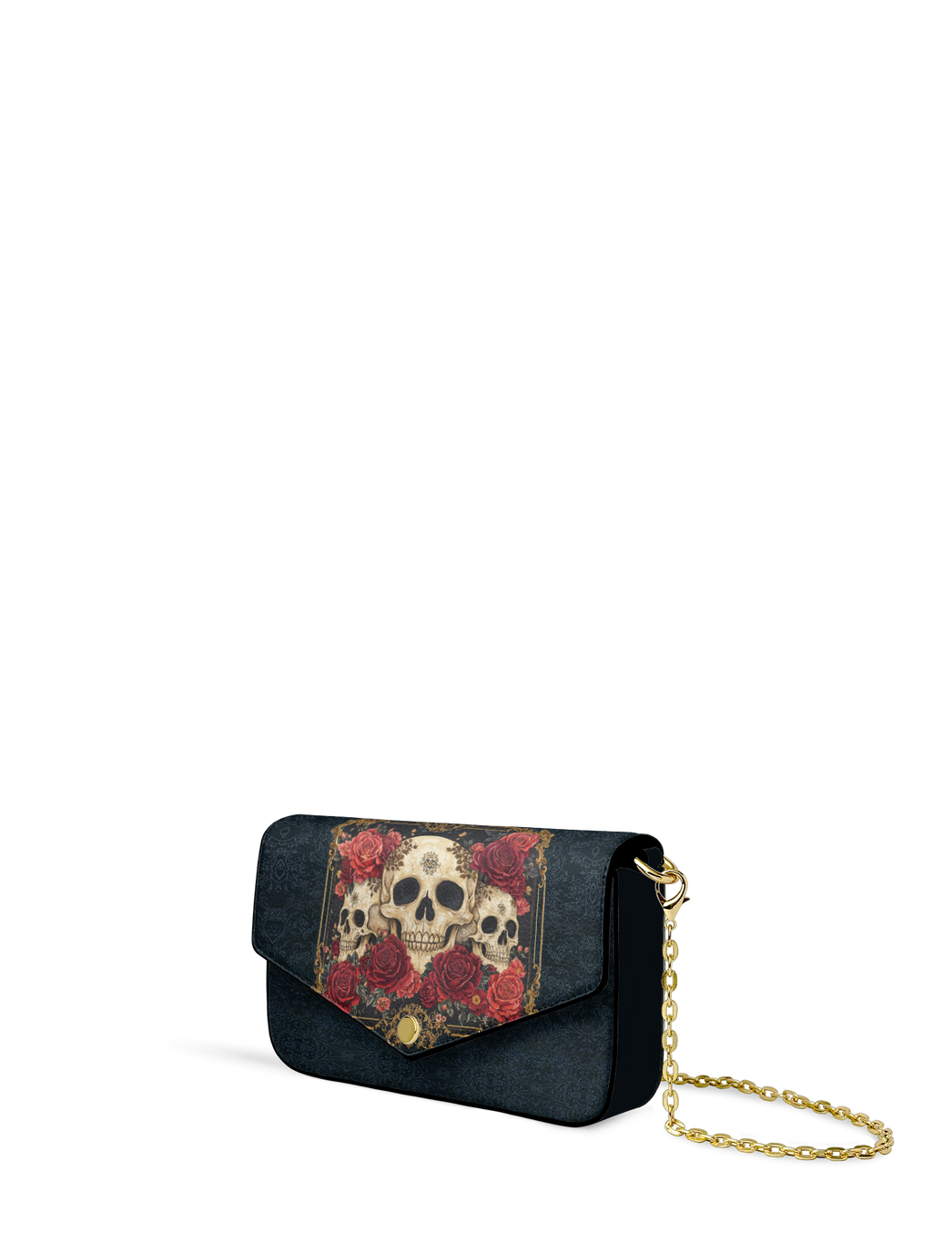 "Bloodrose" Envelope Chain Crossbody Bag