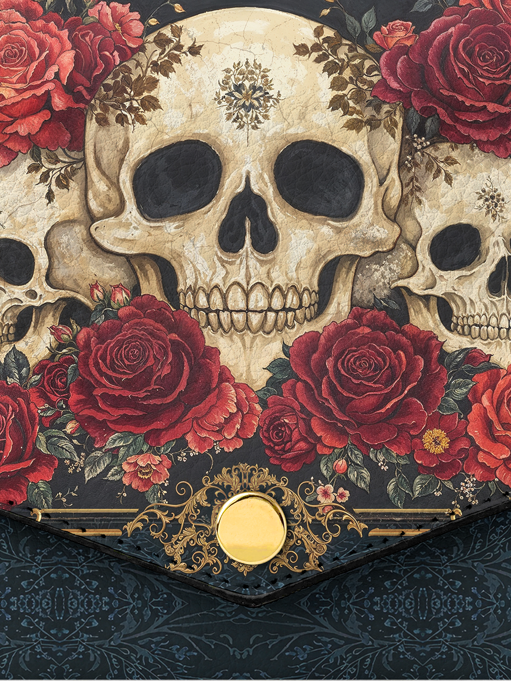 "Bloodrose" Envelope Chain Crossbody Bag