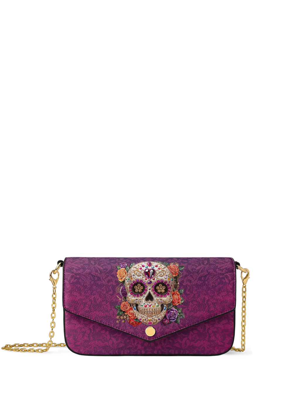 "Catrinelle" Envelope Chain Crossbody Bag