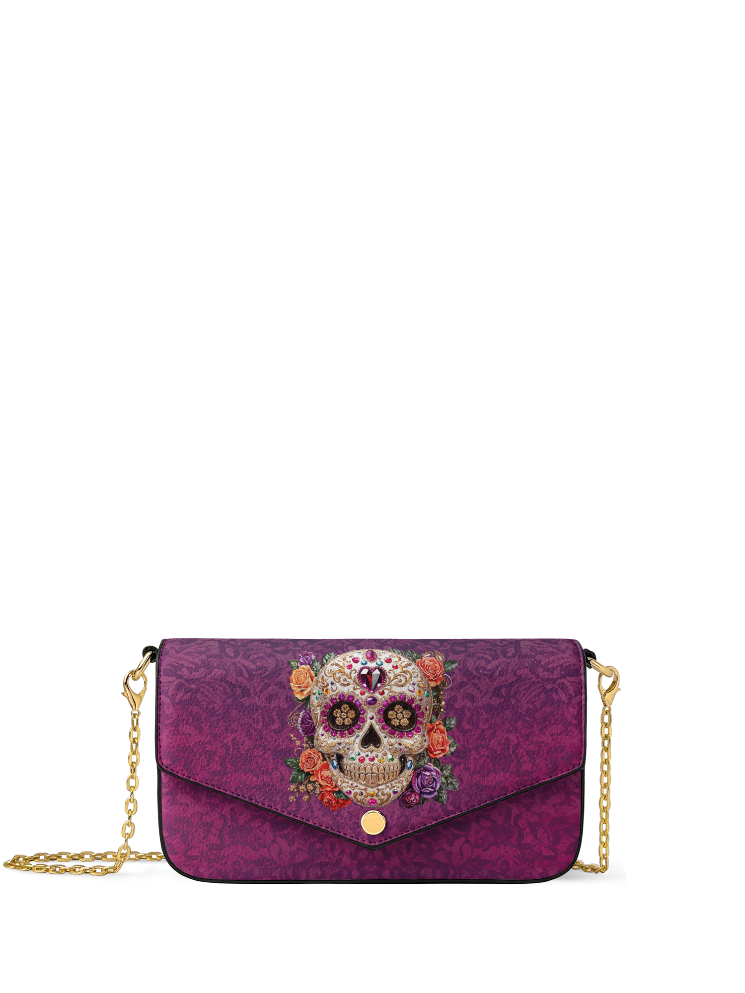 "Catrinelle" Envelope Chain Crossbody Bag