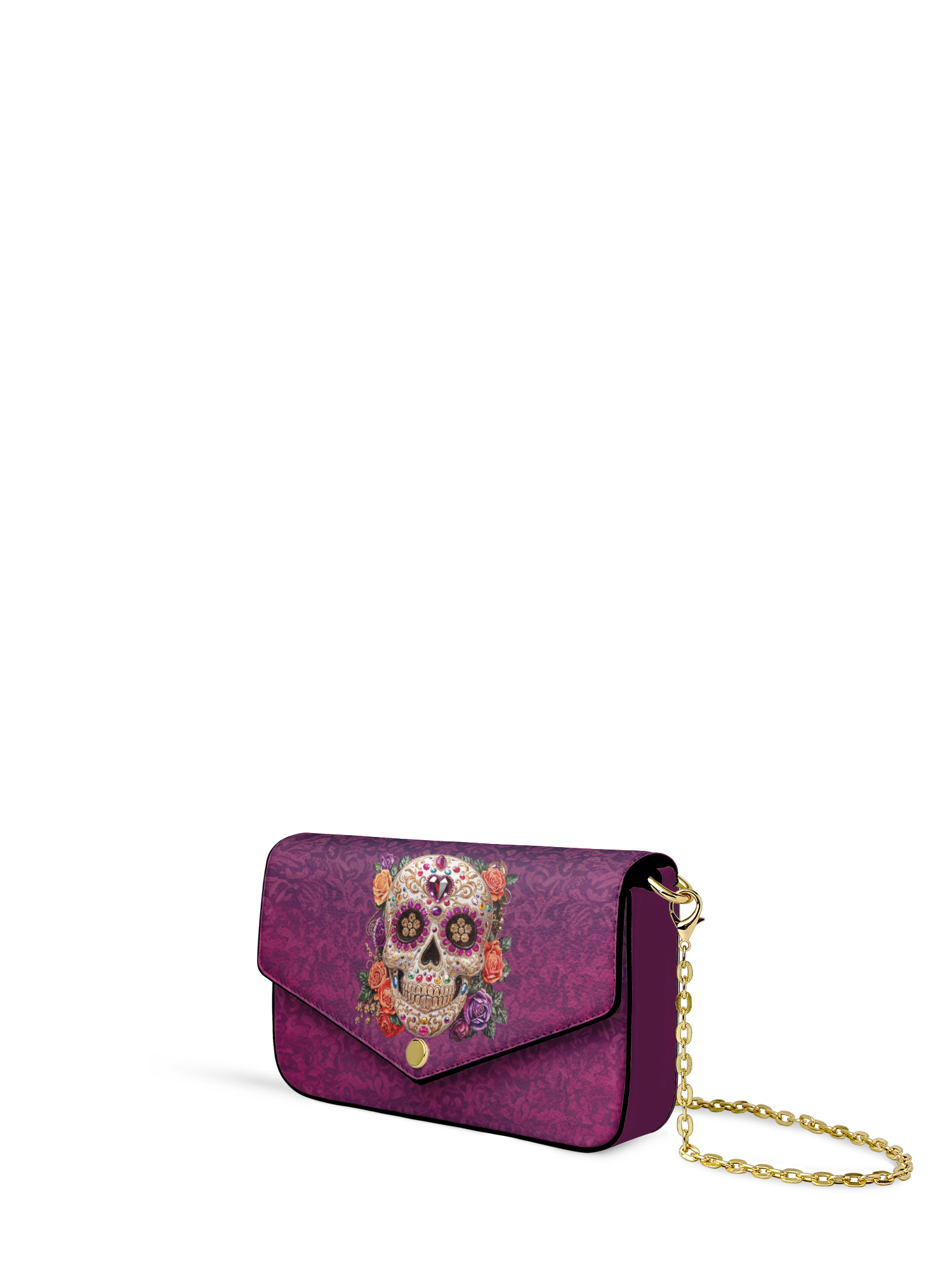 "Catrinelle" Envelope Chain Crossbody Bag