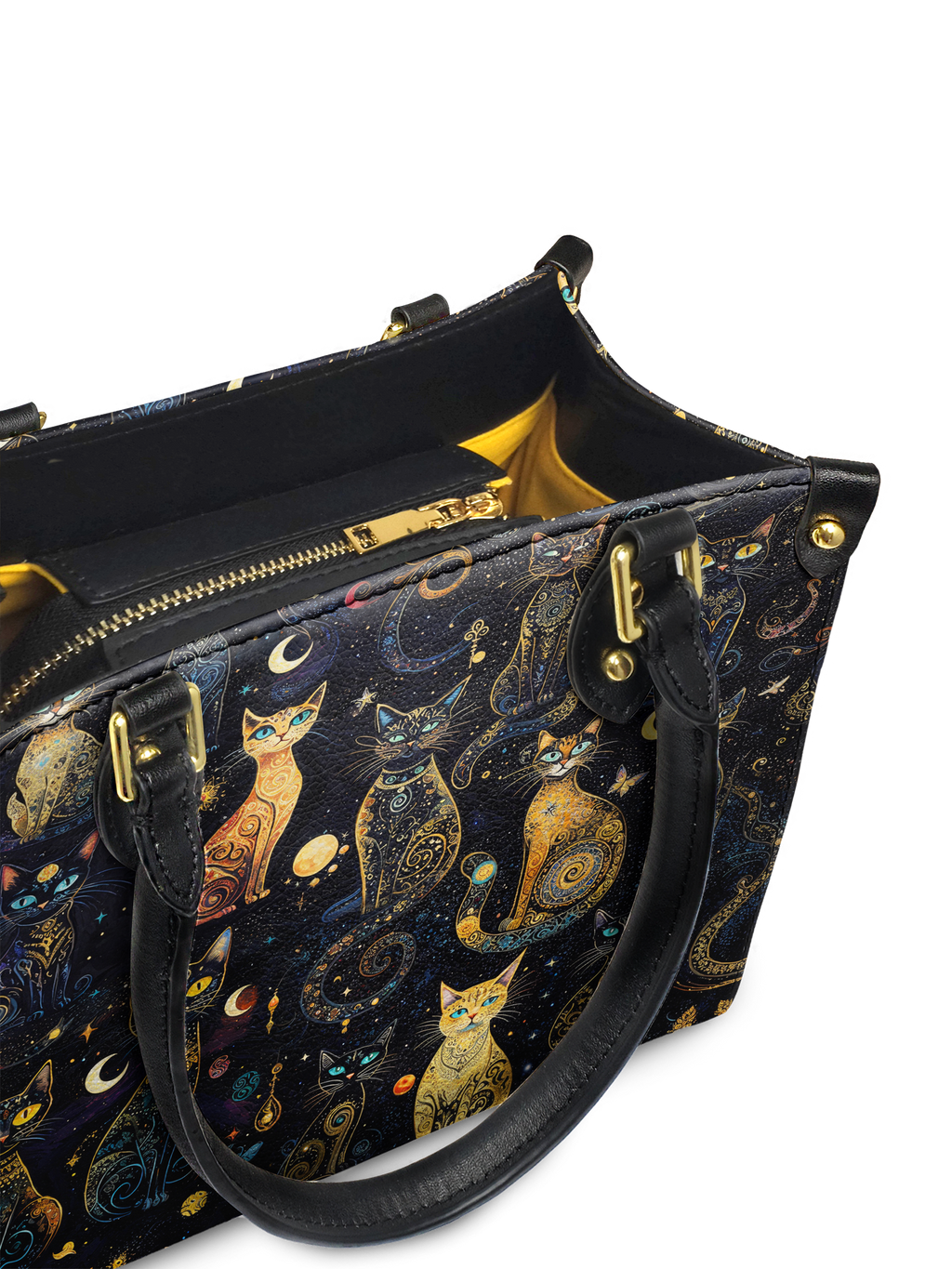 "Lunacat" Small Leather Bag