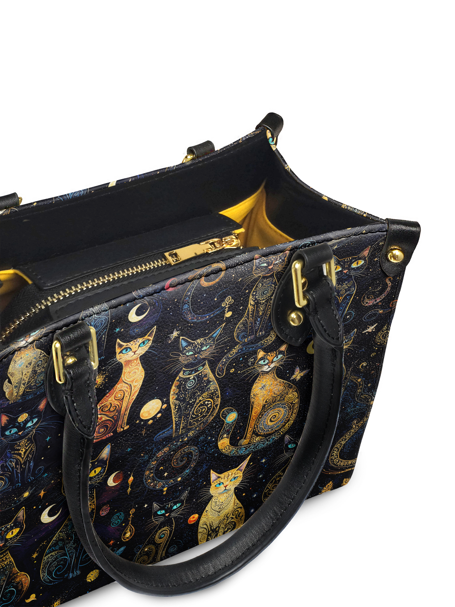 "Lunacat" Small Leather Bag