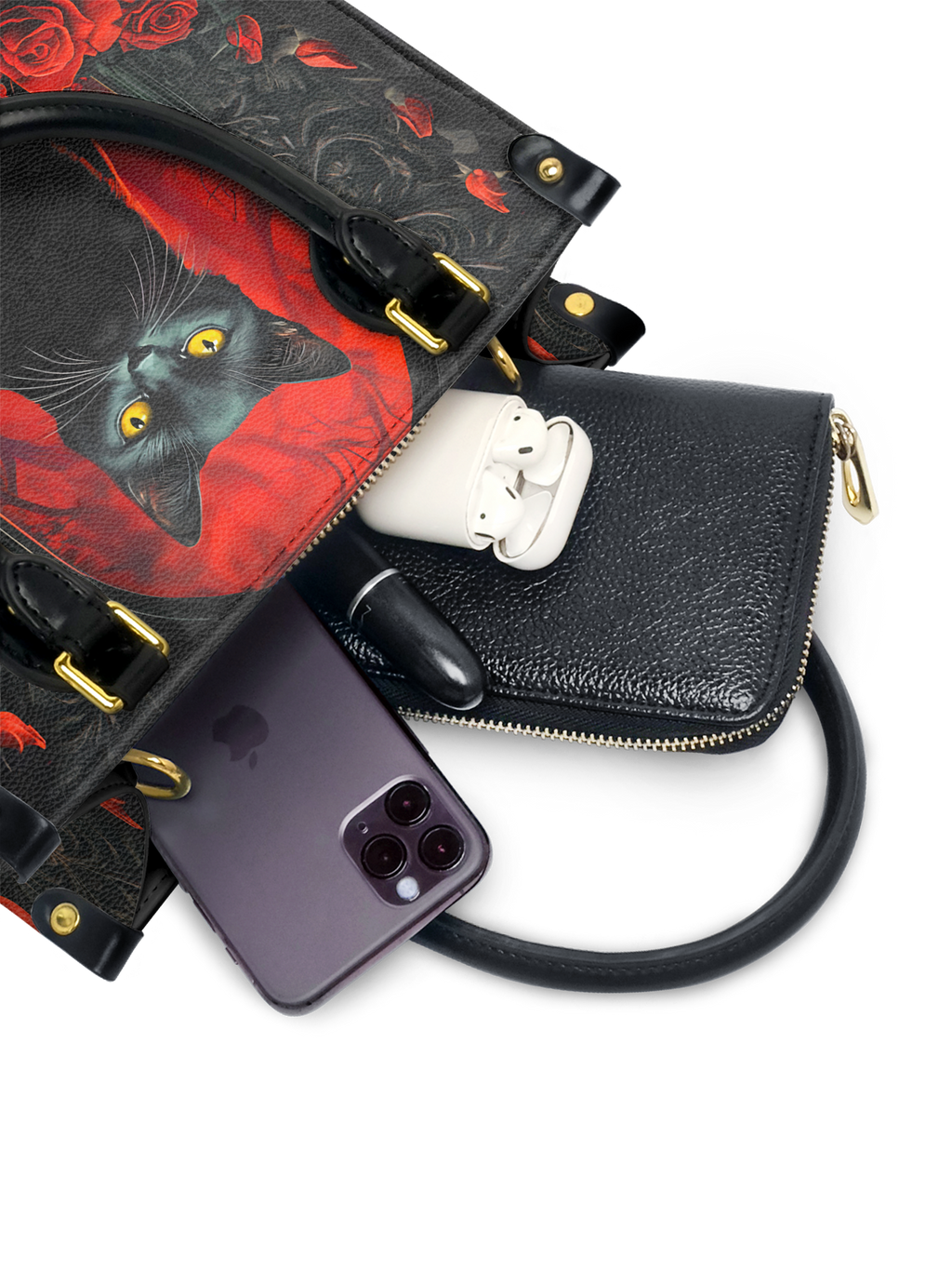 "Nyxrose" Small Leather Bag