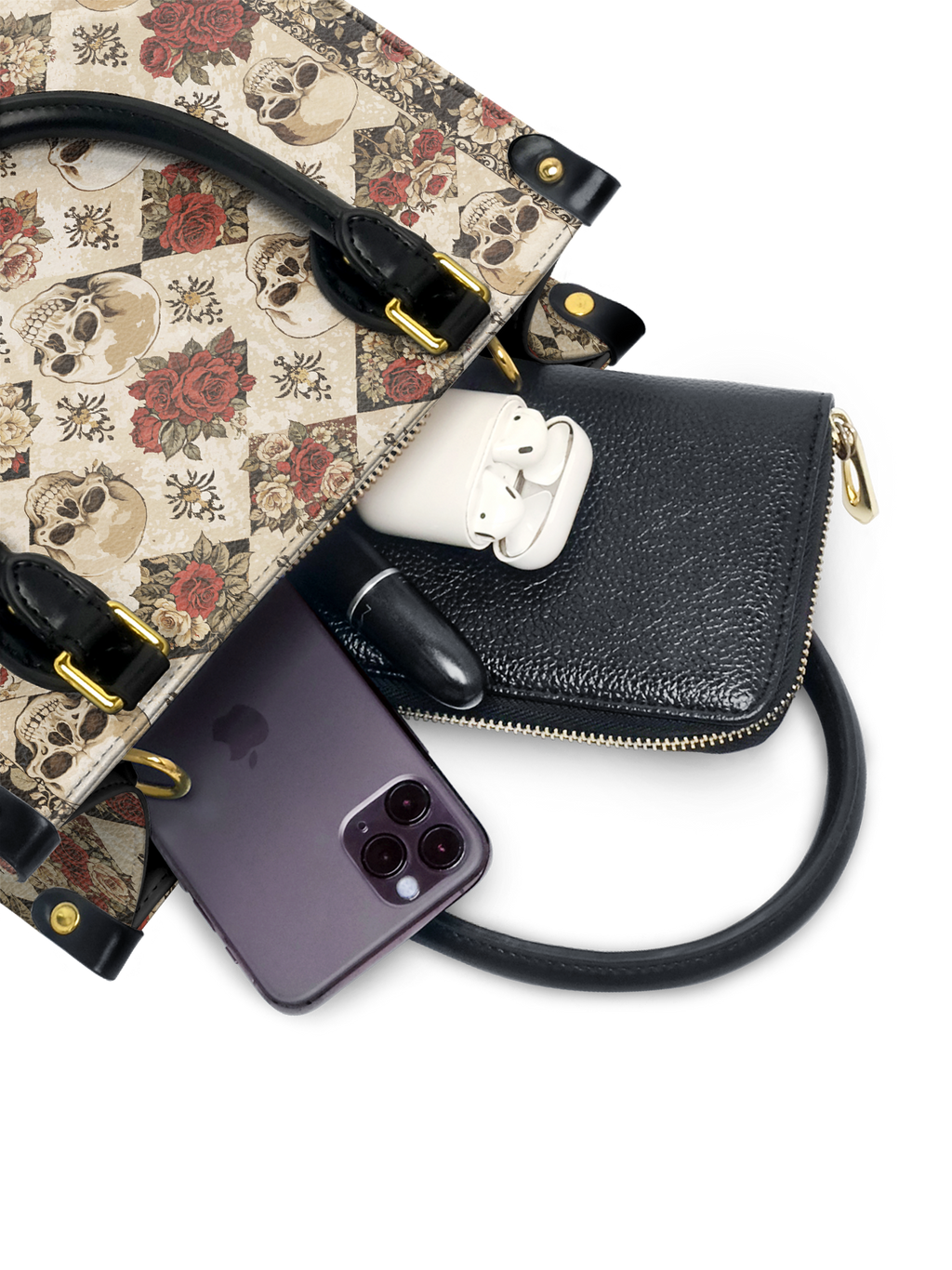 "Mournaire" Small Leather Bag