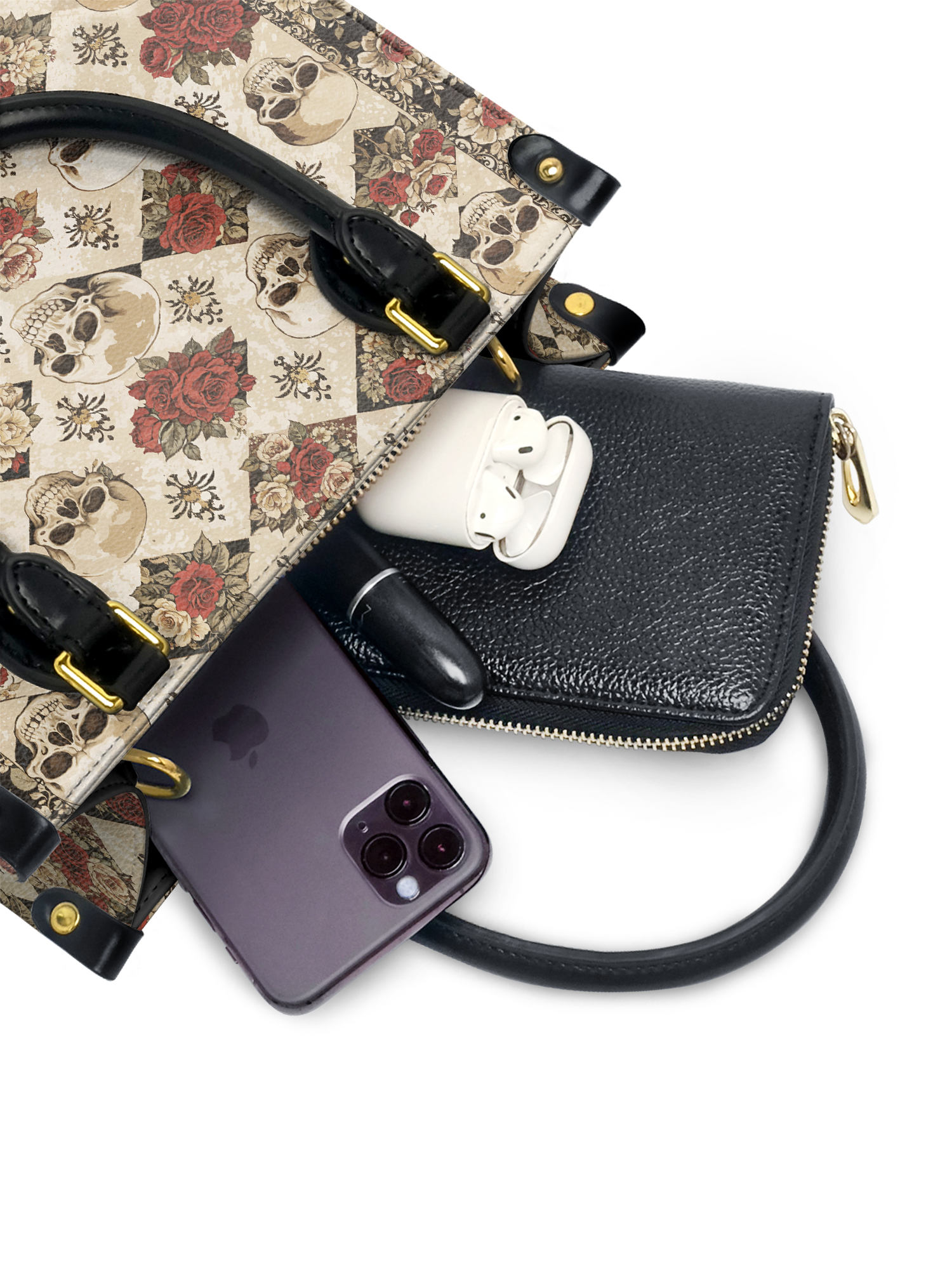 "Mournaire" Small Leather Bag
