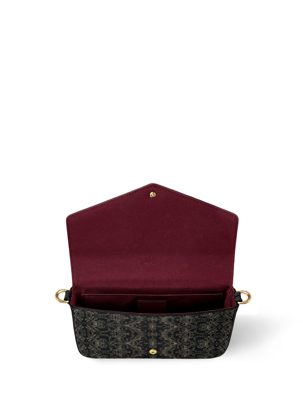 "Deathmark" Envelope Chain Crossbody Bag