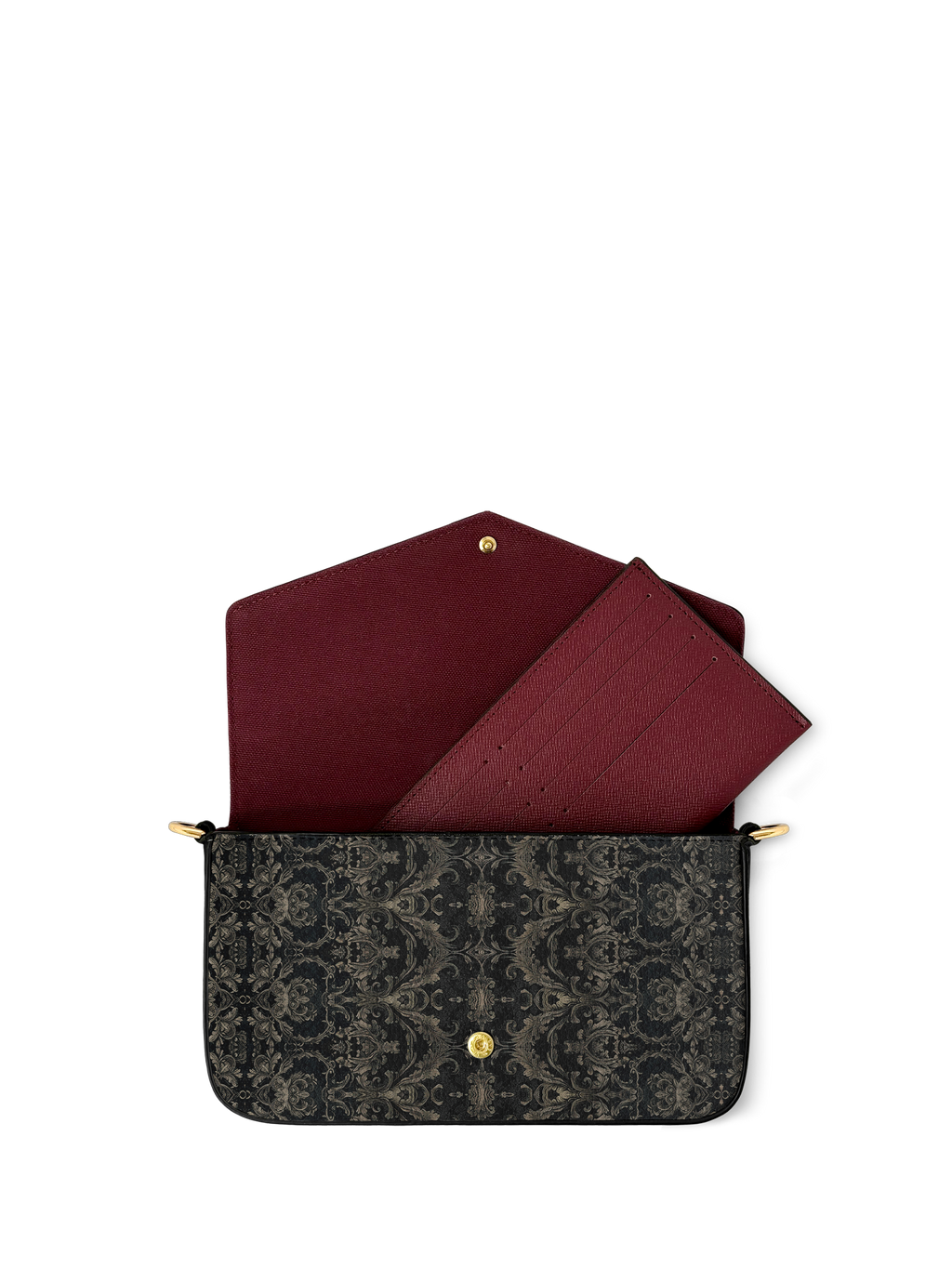 "Deathmark" Envelope Chain Crossbody Bag