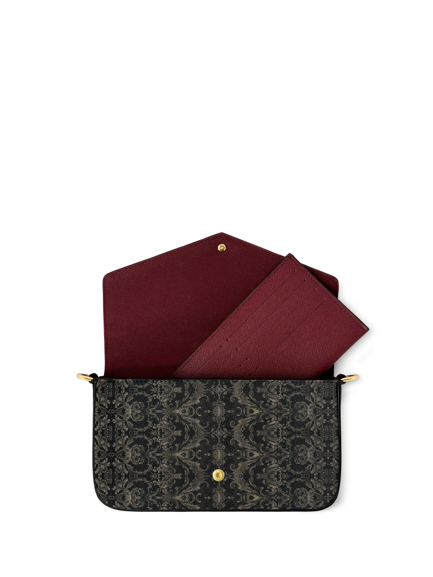 "Deathmark" Envelope Chain Crossbody Bag