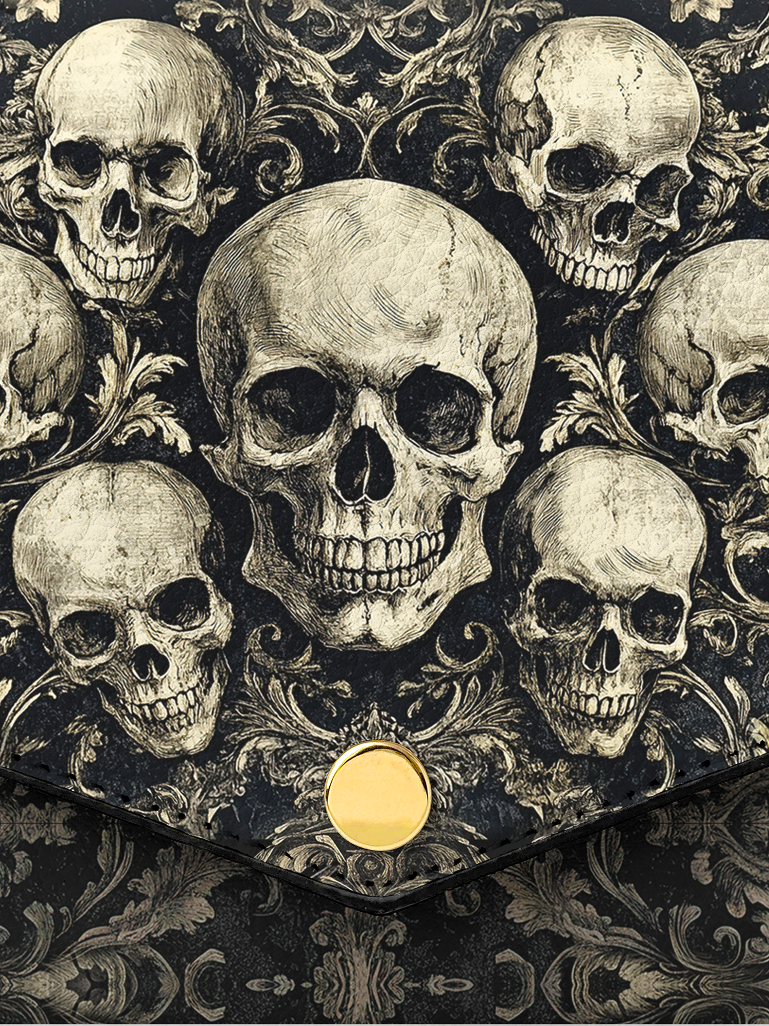 "Deathmark" Envelope Chain Crossbody Bag