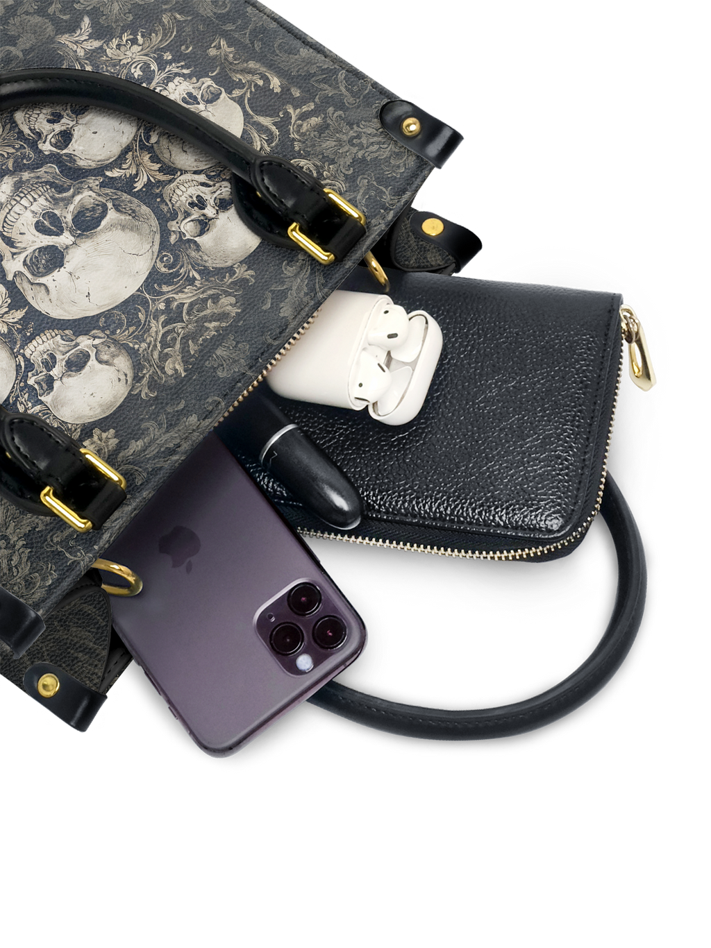 "Deathmark" Small Leather Bag