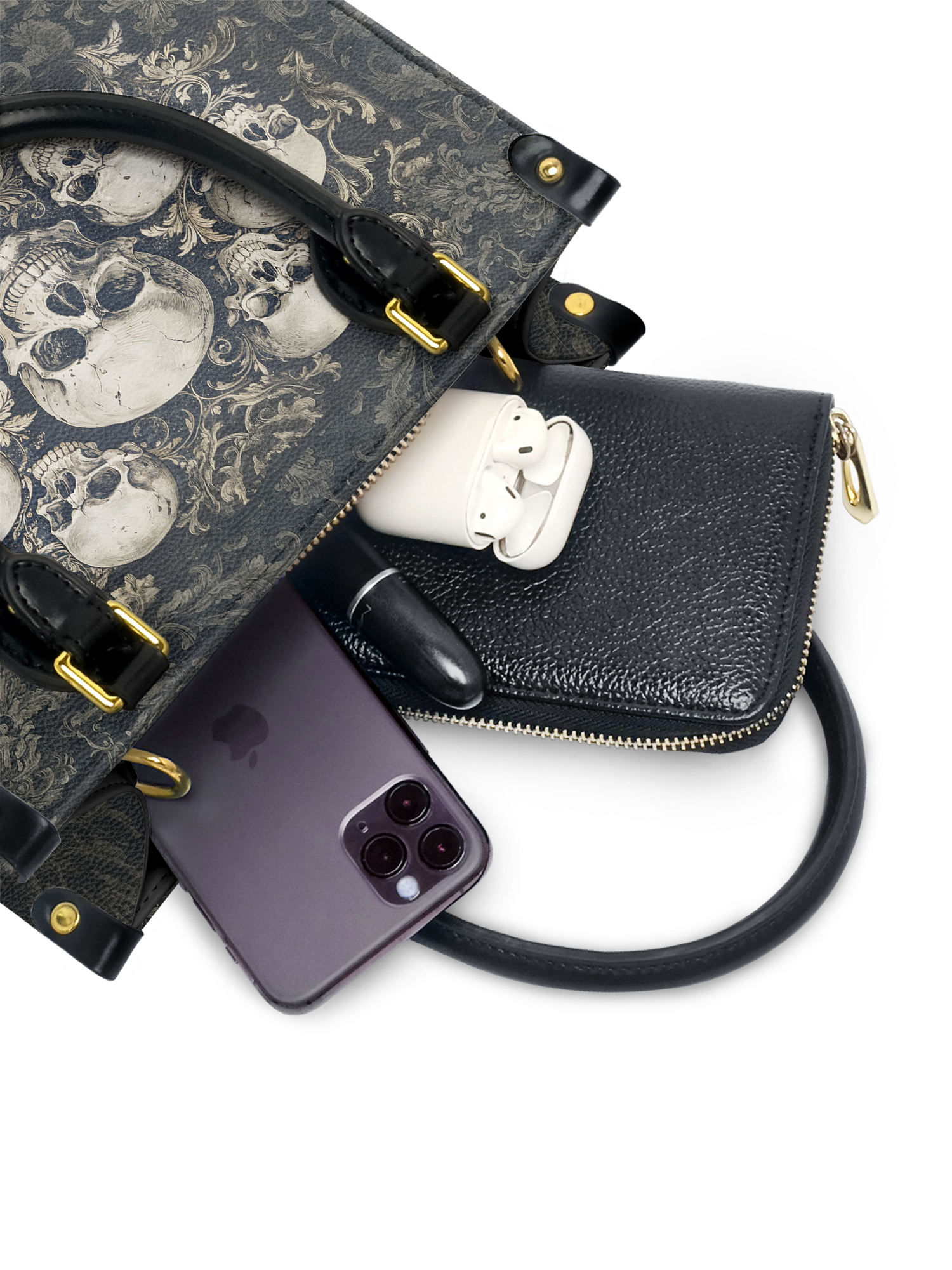 "Deathmark" Small Leather Bag
