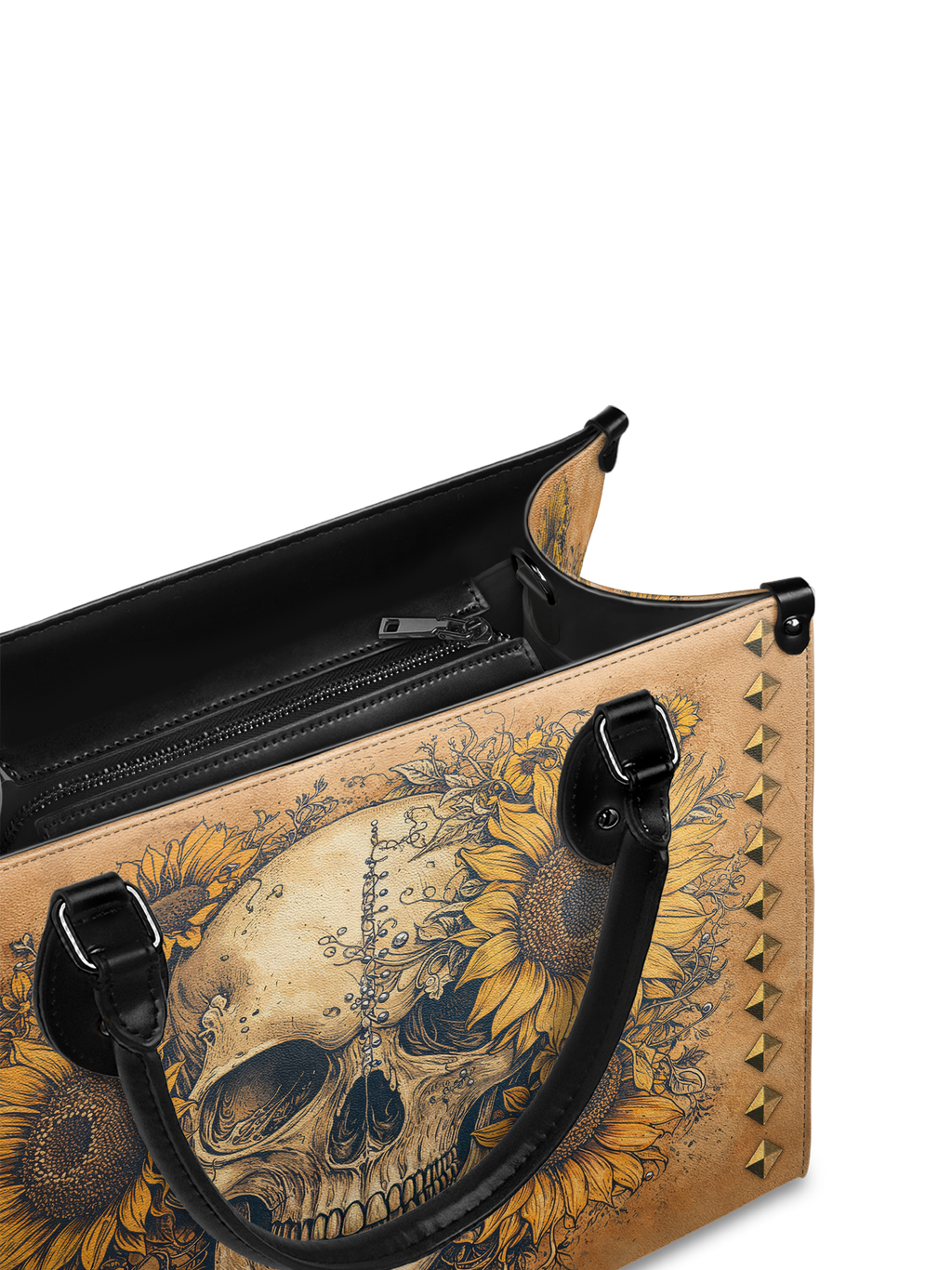 "Heliovoid" - Black Interior - Leather Handbag