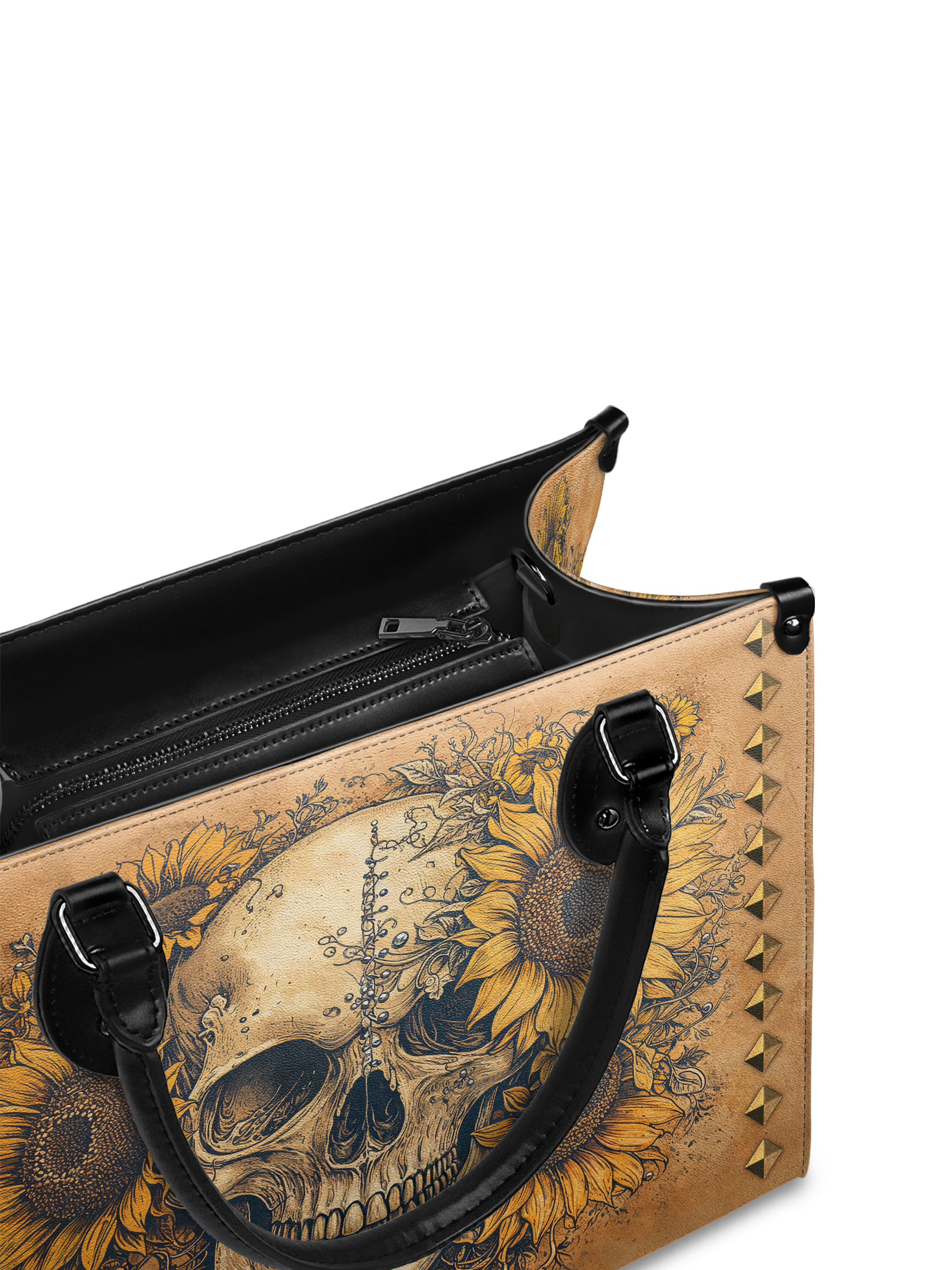 "Heliovoid" - Black Interior - Leather Handbag