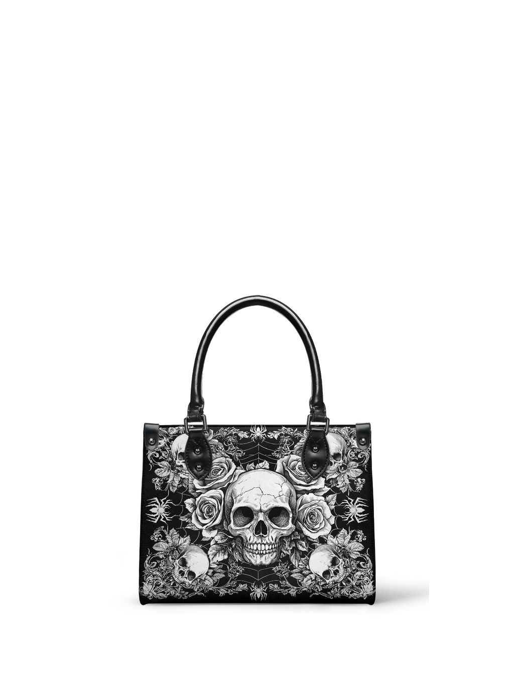"Gravebloom" - Black Interior - Small Leather Handbag