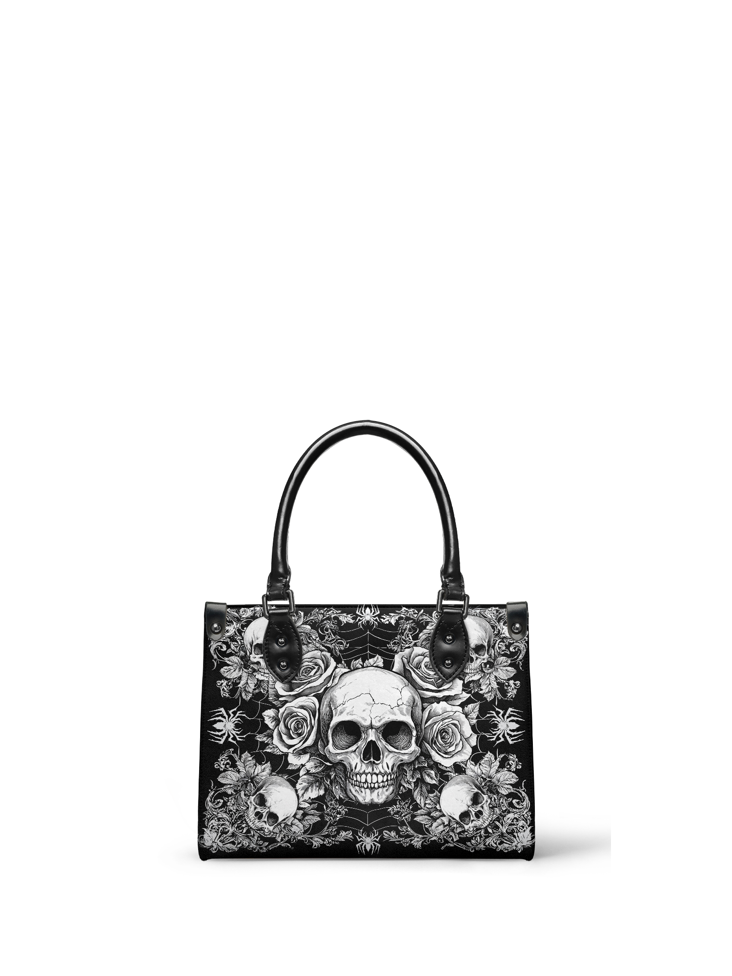 "Gravebloom" - Black Interior - Small Leather Handbag
