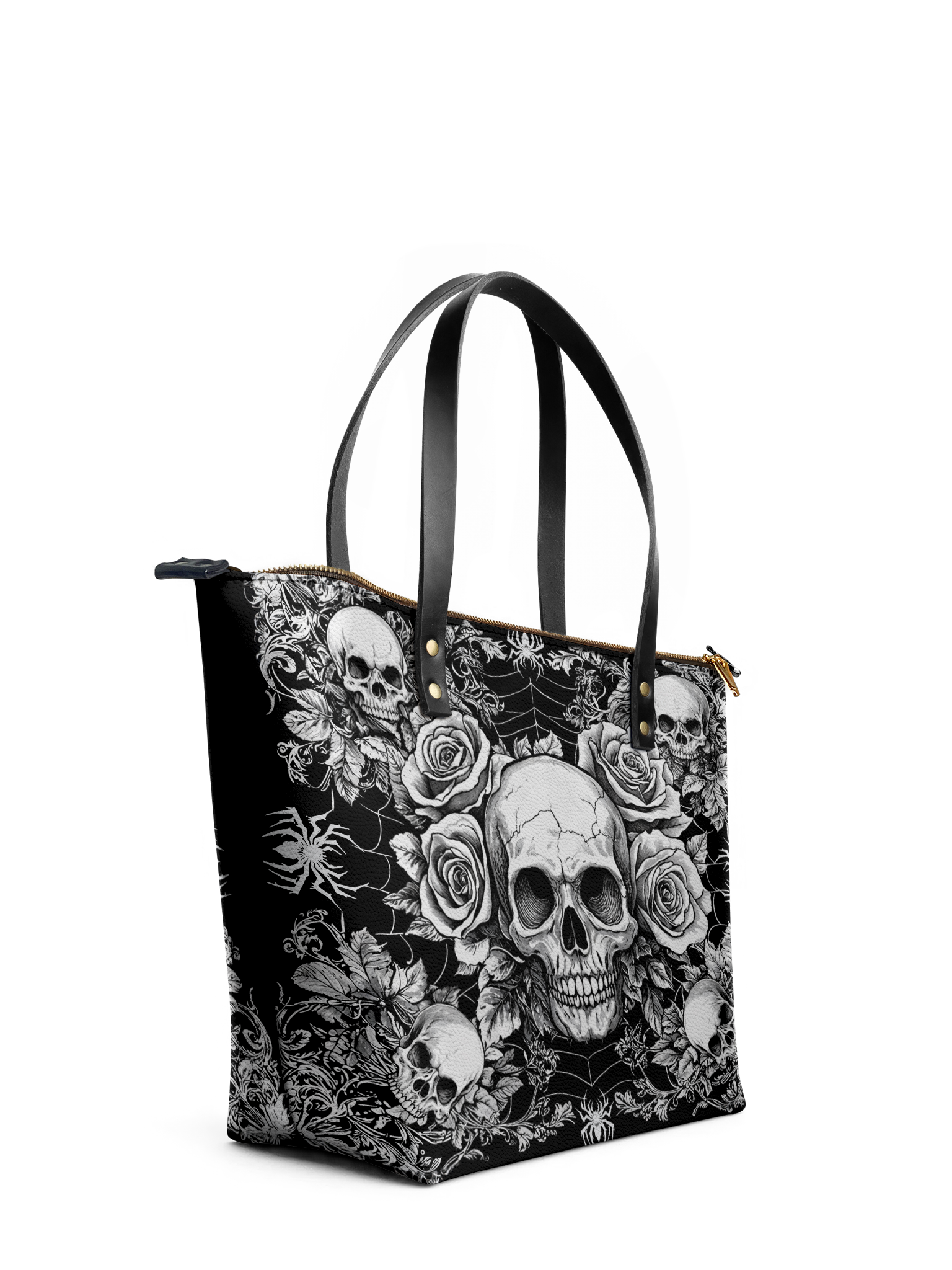 "Gravebloom" Leather Tote Bag