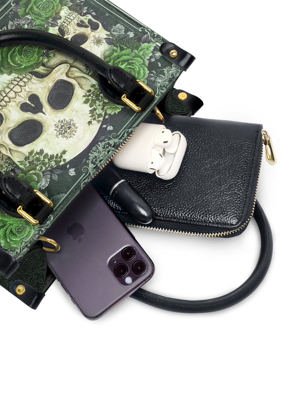 "Bloodrose" Poison Ivy Small Leather Bag