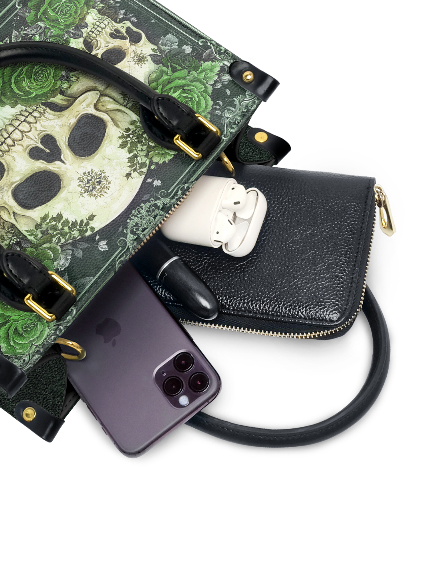 "Bloodrose" Poison Ivy Small Leather Bag